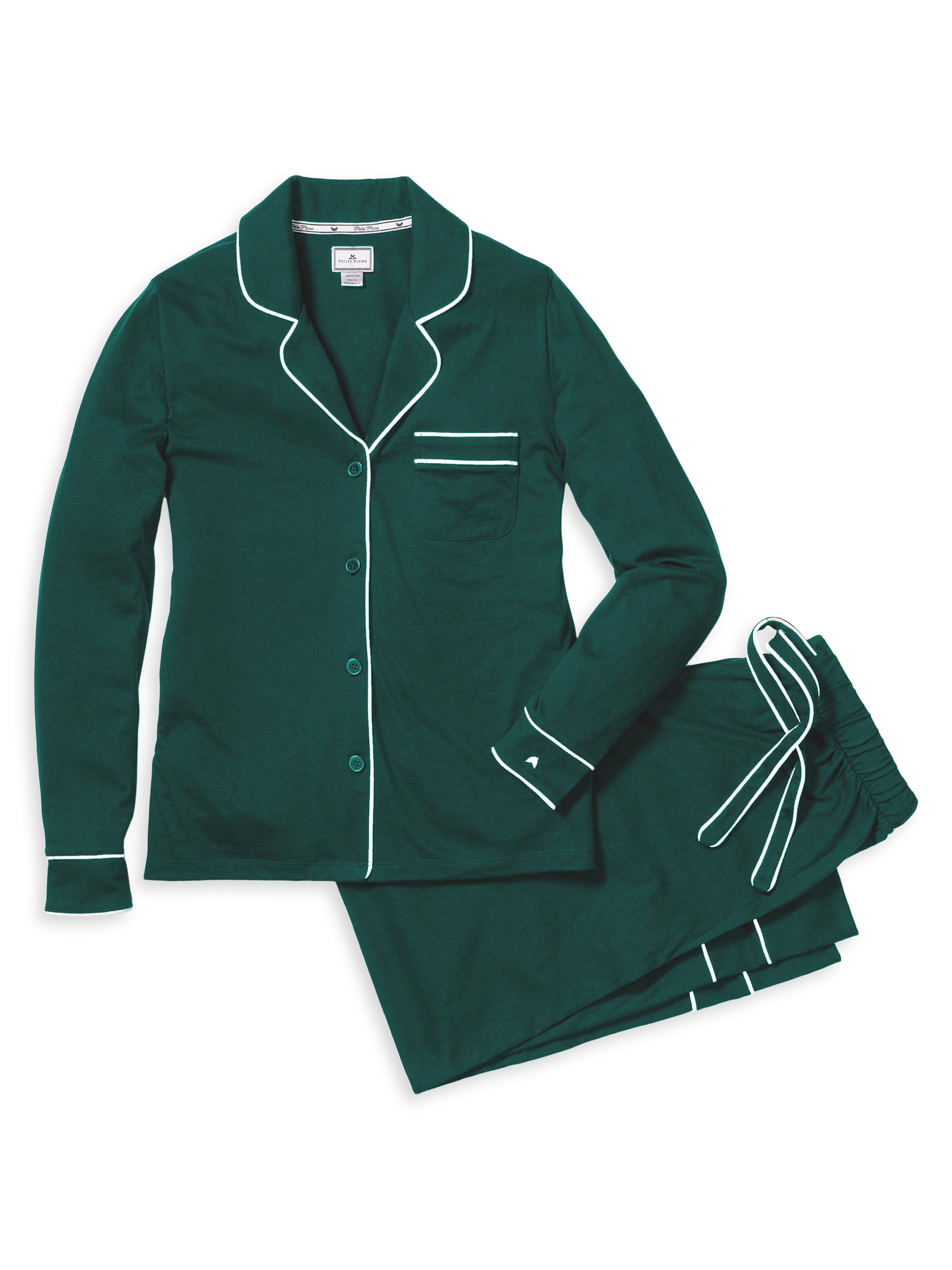 Petite Plume Classic Pajama Set - Green