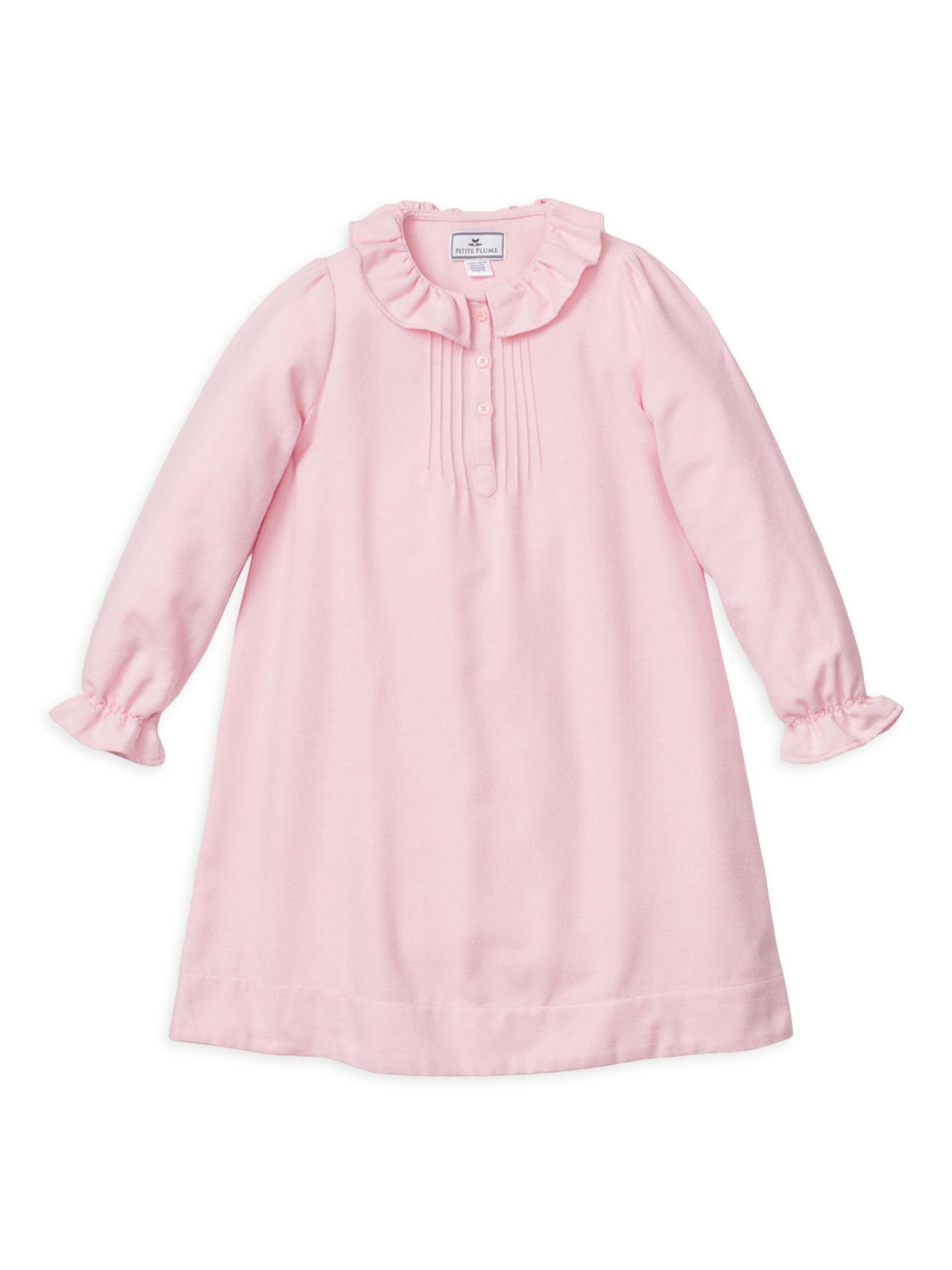 Petite Plume Baby Girl, Little Girl's & Girl's Flannel Victoria Nightgown - Pink