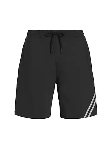 Men's Black Lux Print Athletic Shorts