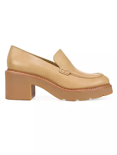 Rowe 65MM Leather Loafer Pumps