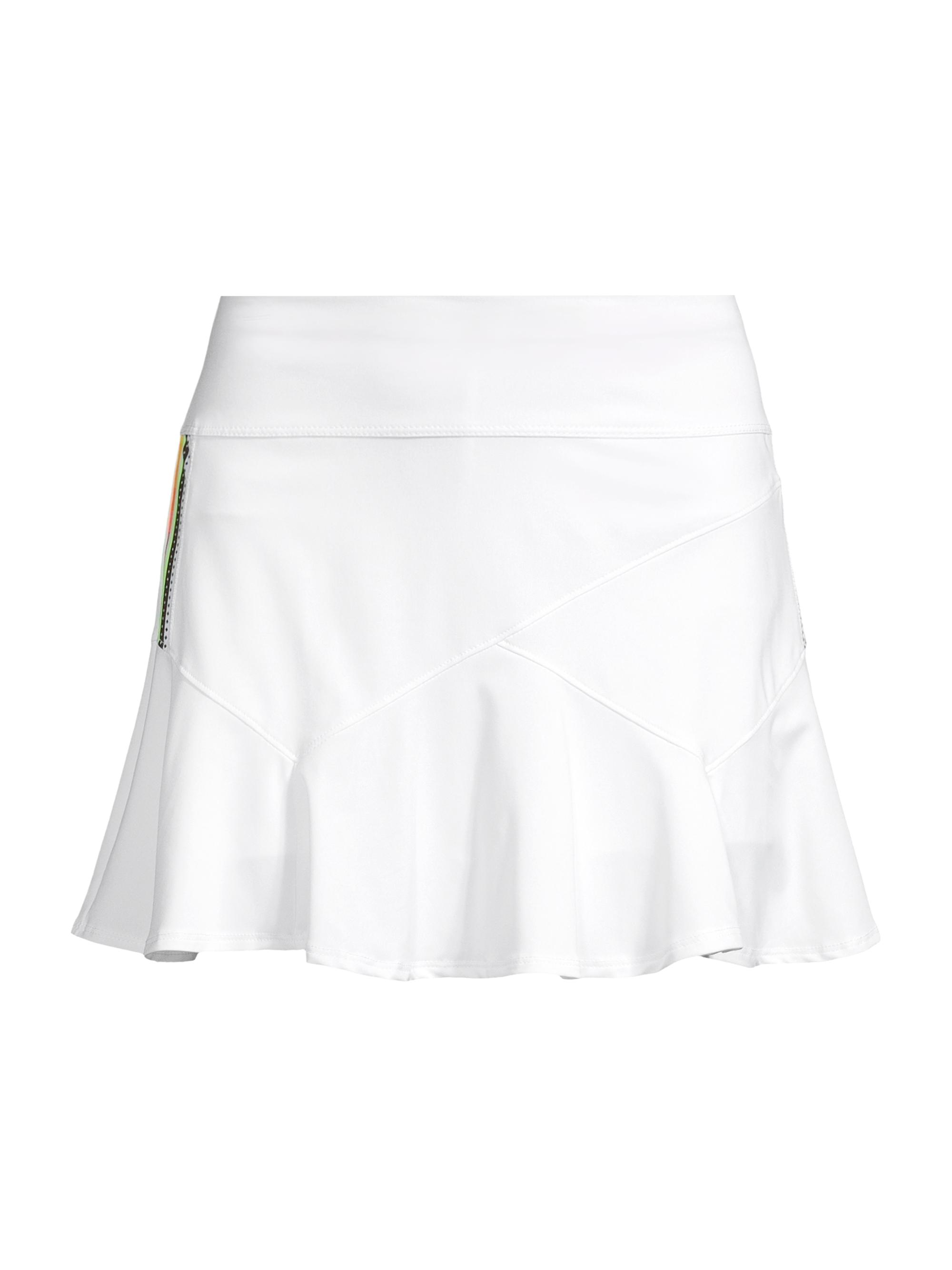 Lucky in Love Women's Paisley In Love Sunset Glow Long Skort - White