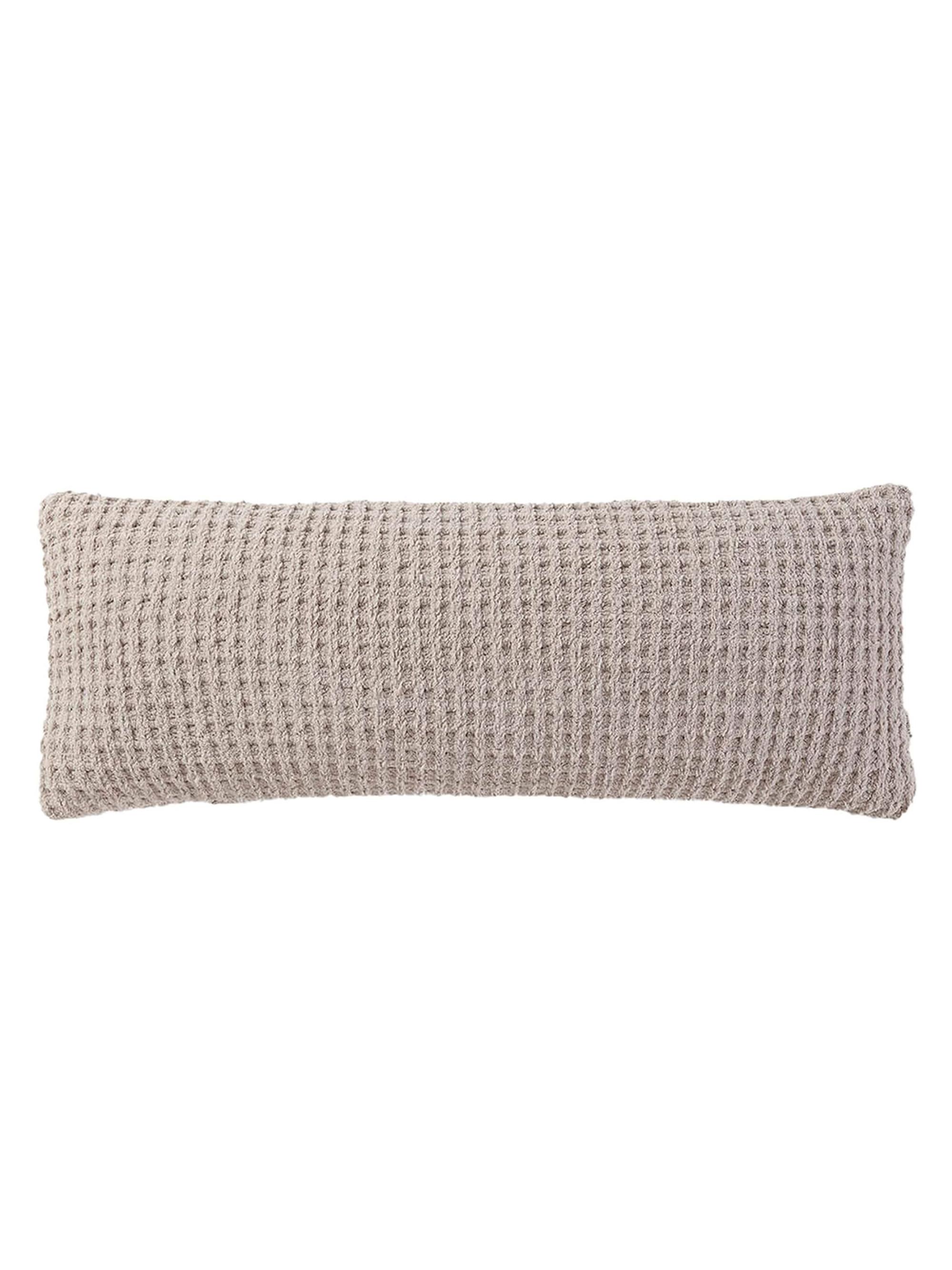 Sunday Citizen Snug Waffle Lumbar Pillow - Cloud Grey