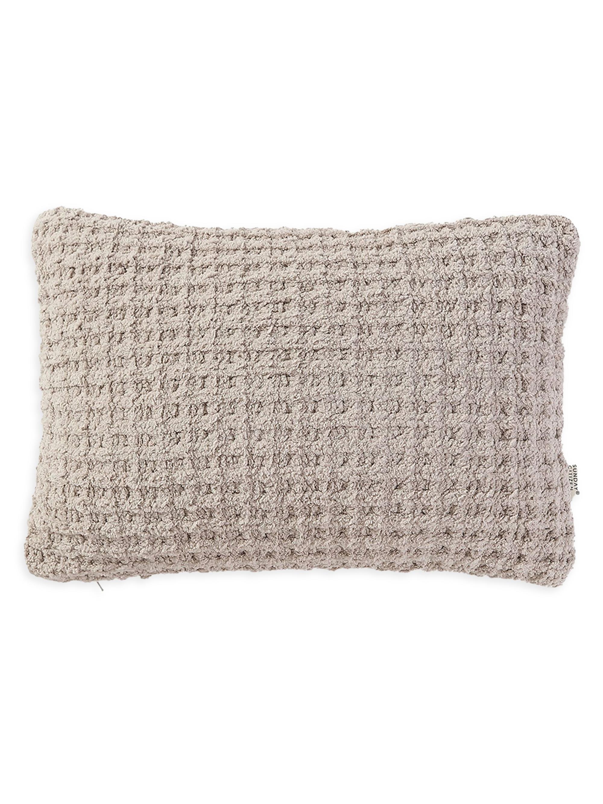 Sunday Citizen Snug Waffle Mini Pillow - Taupe