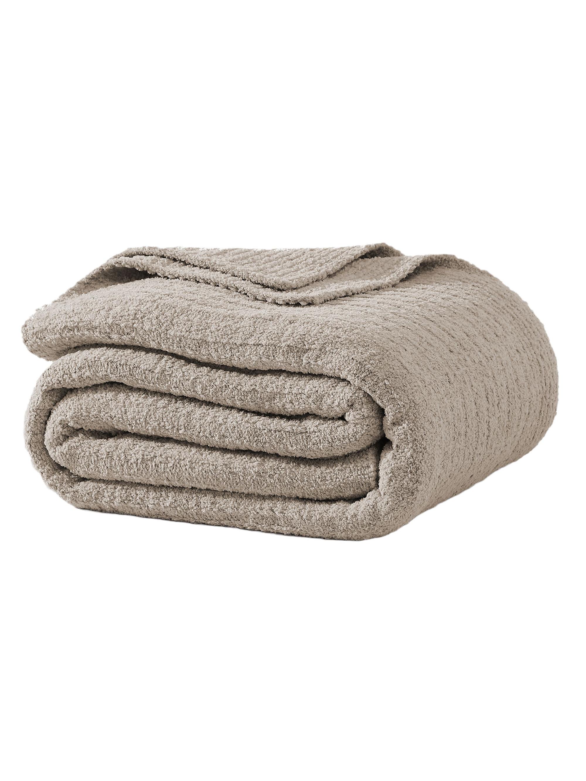 Sunday Citizen Snug Ribbed Bed Blanket - Taupe King