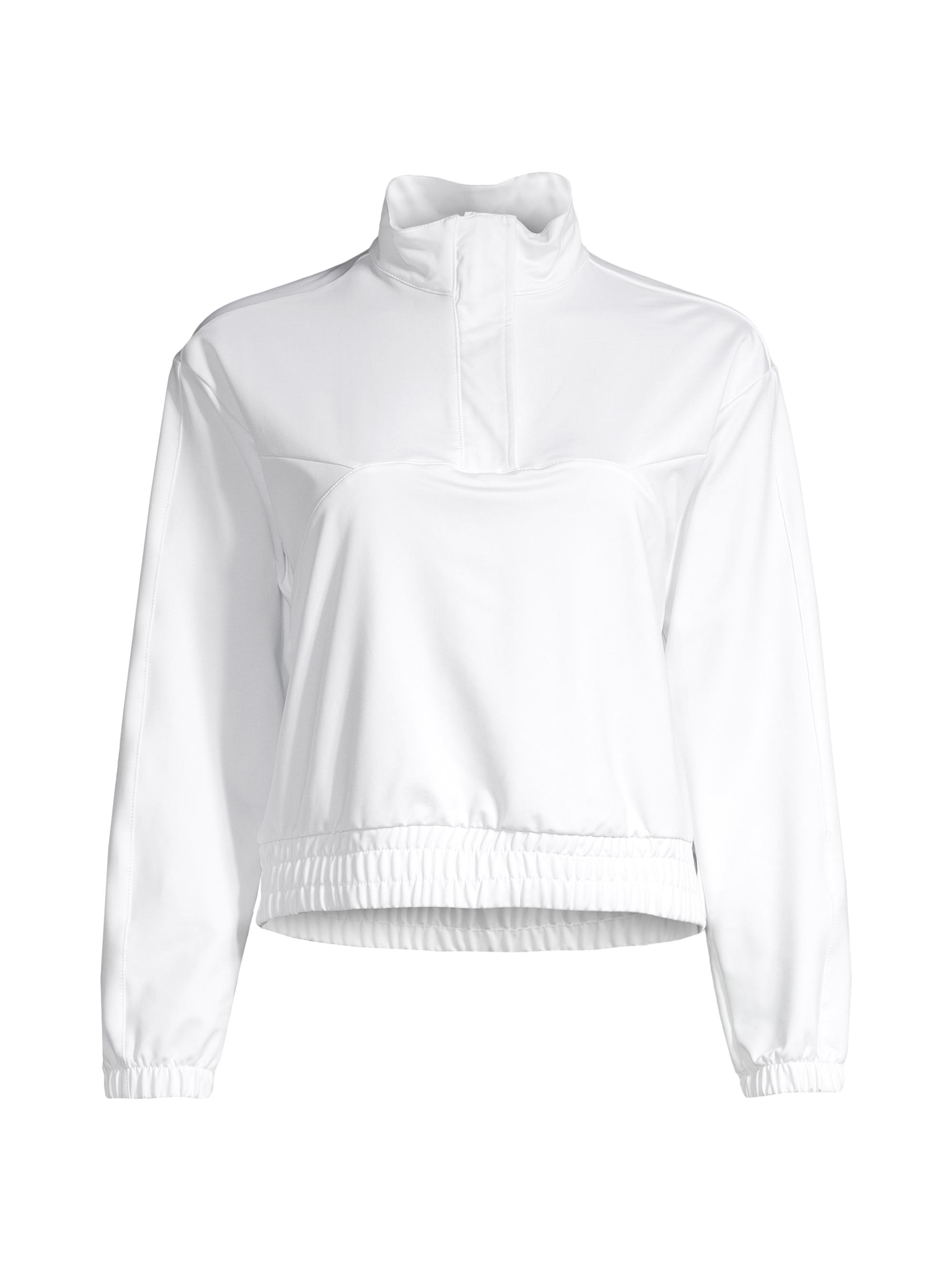 Lucky in Love Women's Core Long-Sleeve Crop Shirt - White