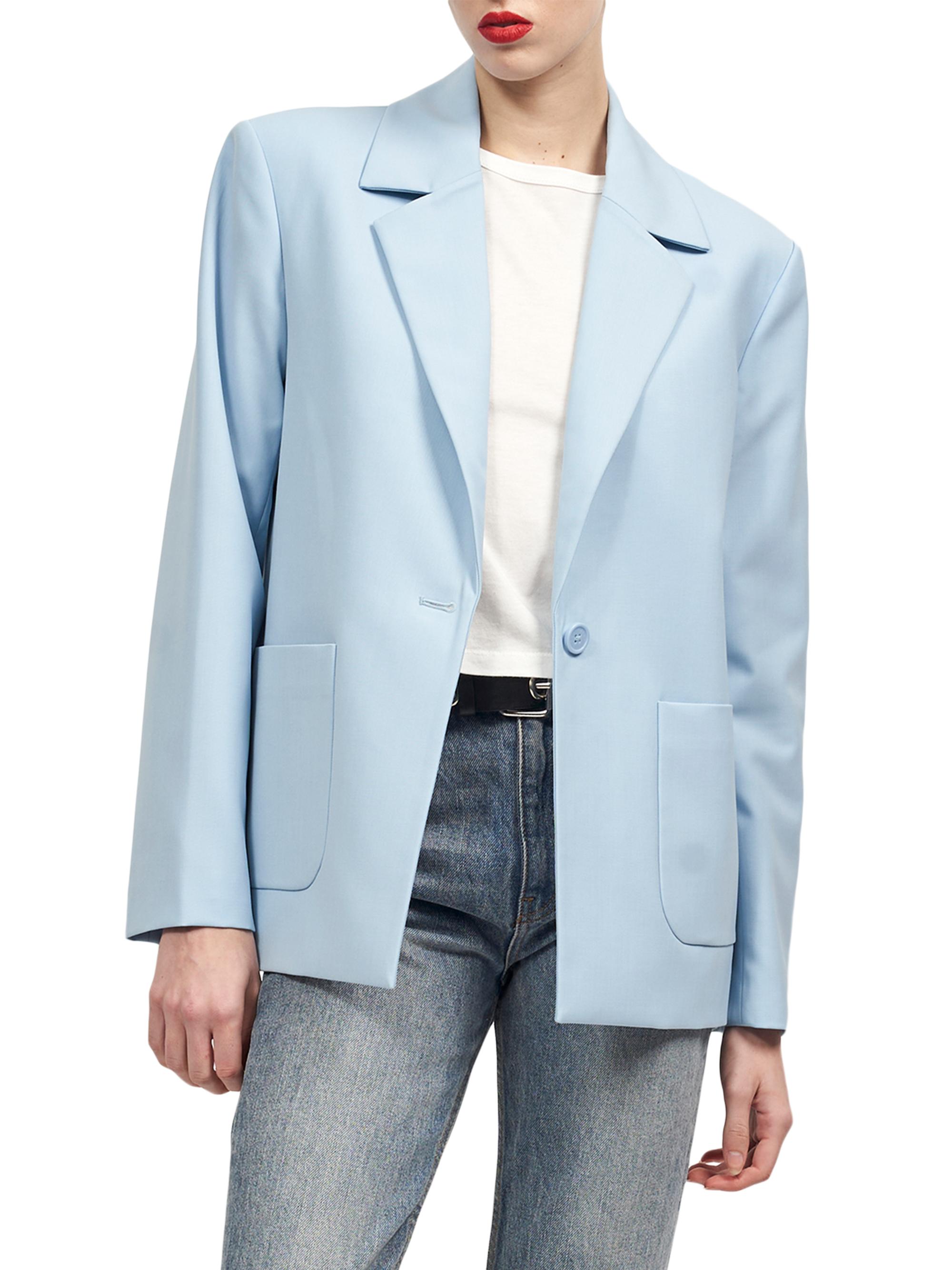 Equipment Women's Cedric Wool-Blend Jacket - Dream Blue