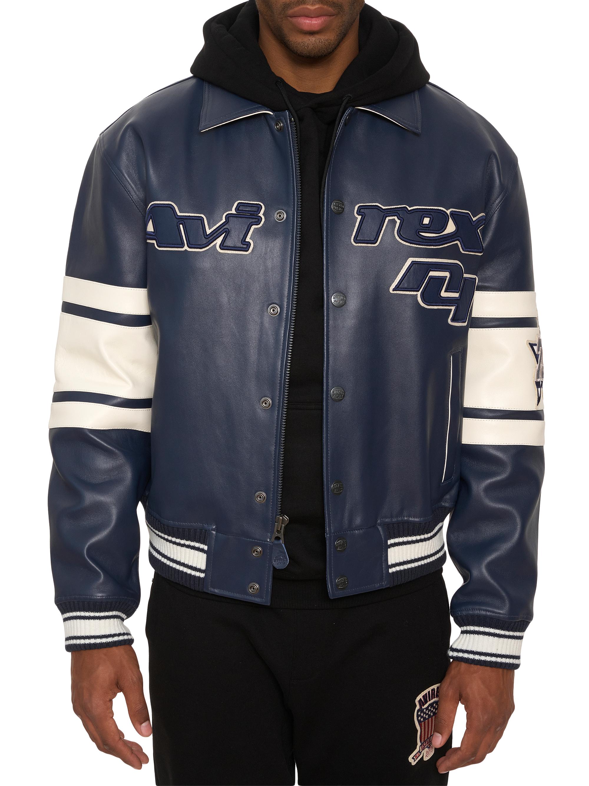 AVIREX Bronx Leather Jacket | Saks Fifth Avenue