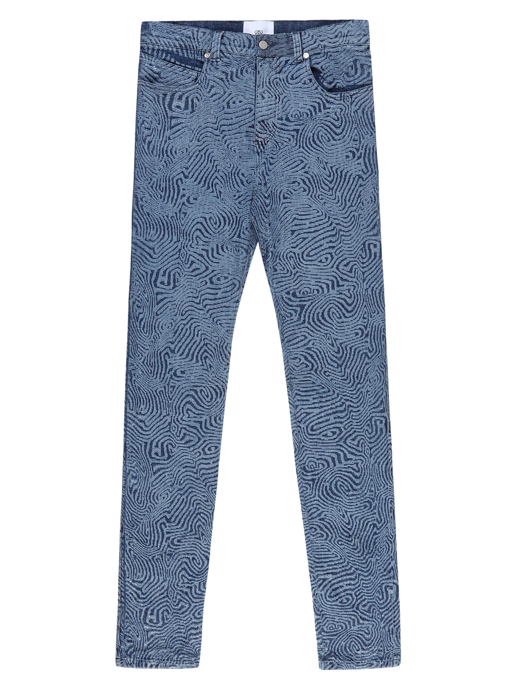 RTA Men's Stretch Slim-Fit Jeans - Medium Blue Maze