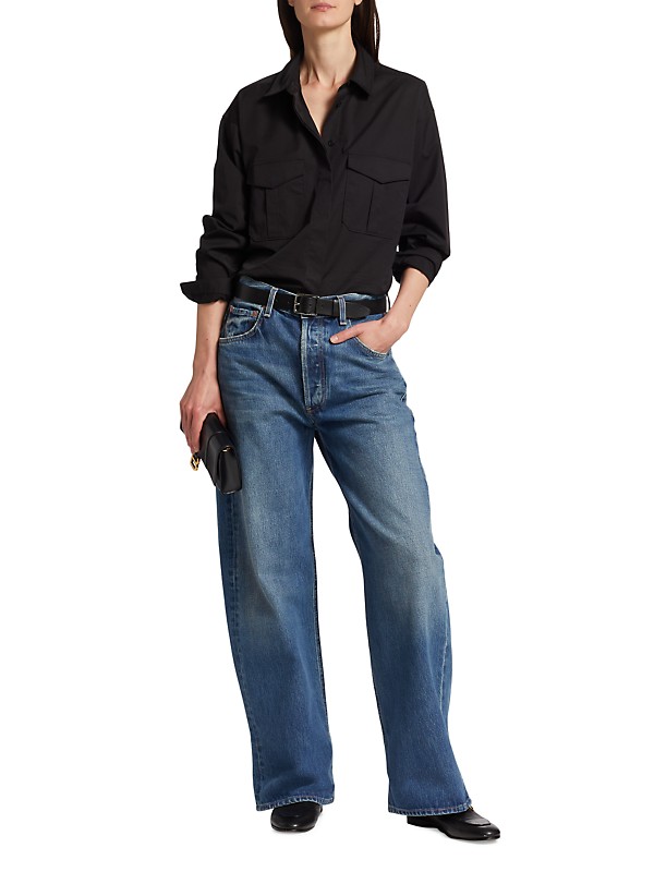 Shop Citizens of Humanity Ayla Denim Baggy Mid-Rise Jeans Shop Citizens of Humanity Ayla Denim Baggy Mid-Rise Jeans
