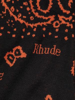 RHUDE bandana-print knit shorts - Neutrals