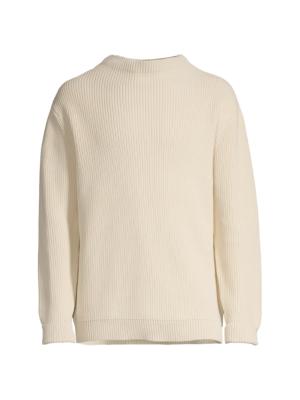 R13 FKRS Oversized Crewneck Sweatshirt in Ivory