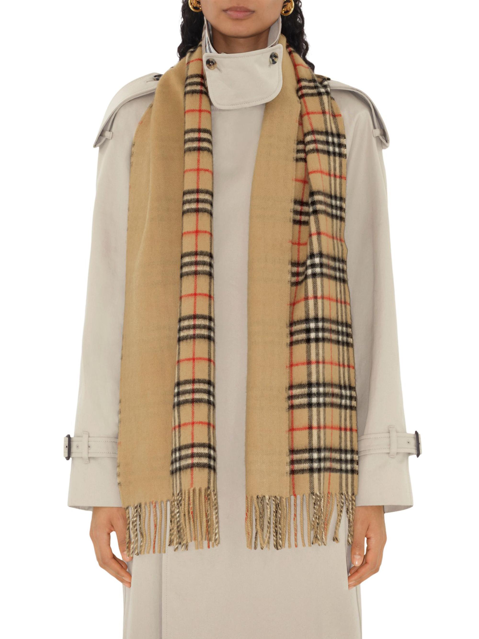 Burberry Giant Check Cashmere Scarf | Saks Fifth Avenue