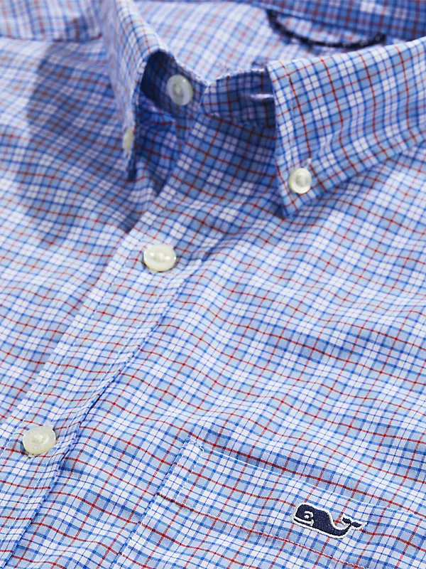 Vineyard Vines Oxford Classic Button-Down Women's Clothing Oxford/Jake Blue : 8