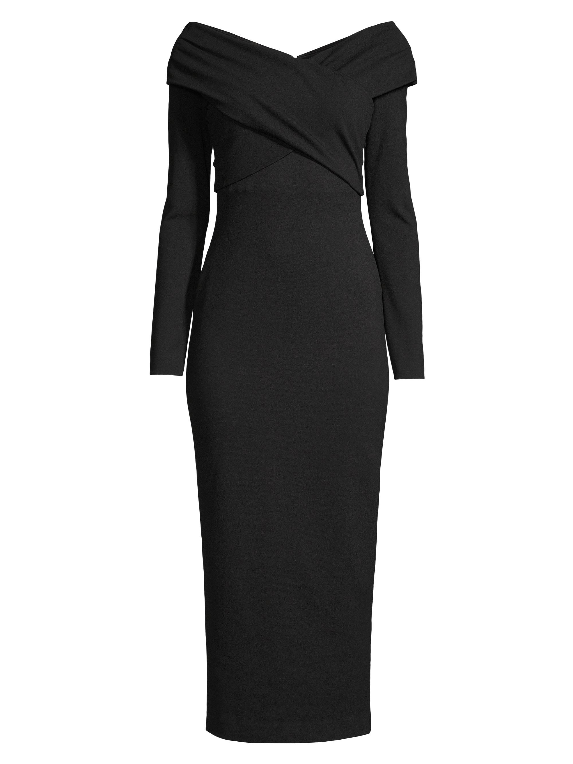 Shop Emporio Armani Milano Jersey Midi Dress | Saks Fifth Avenue