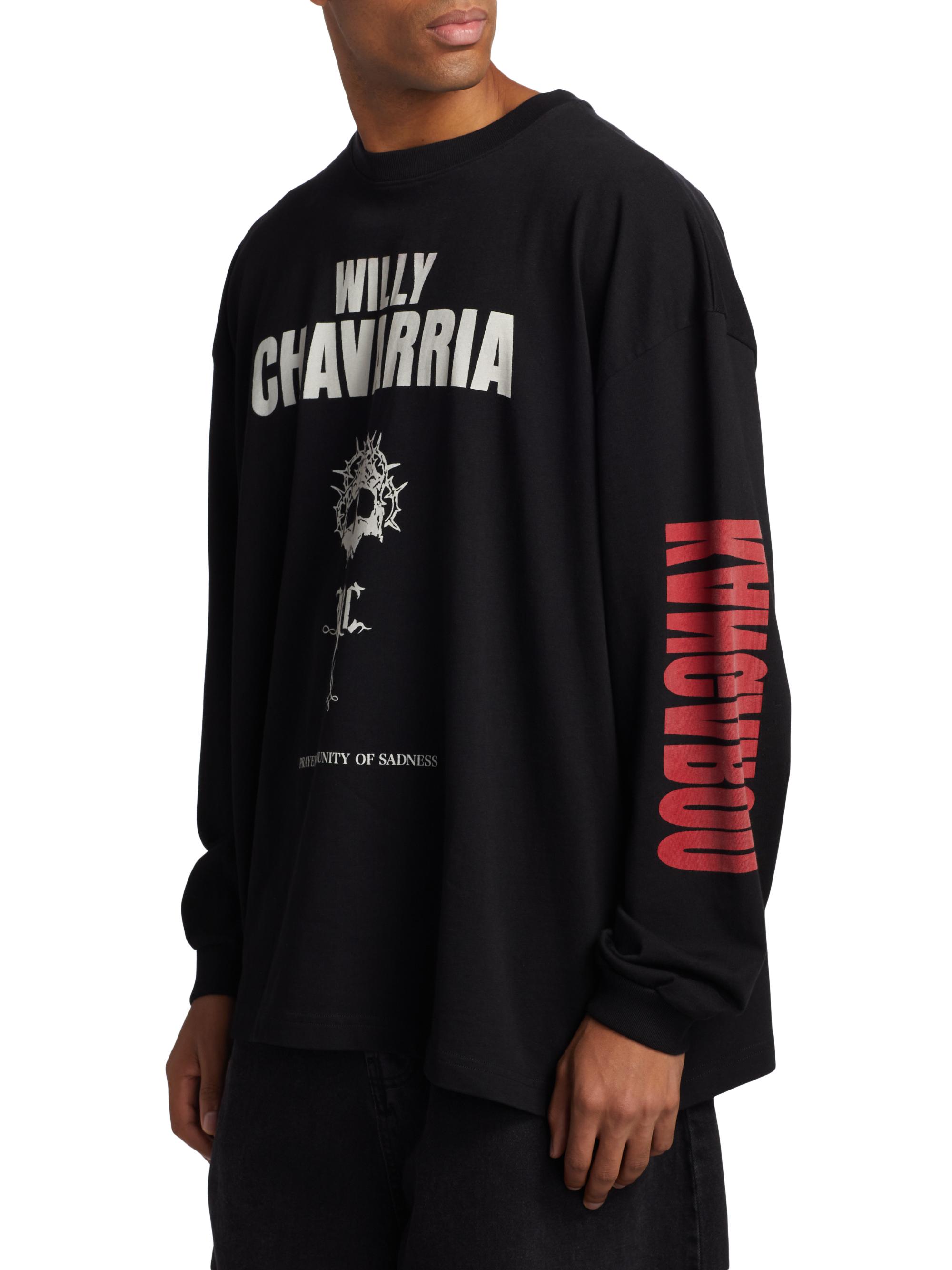 Willy Chavarria Kangaroo Buffalo Logo Long-Sleeve T-Shirt | Saks