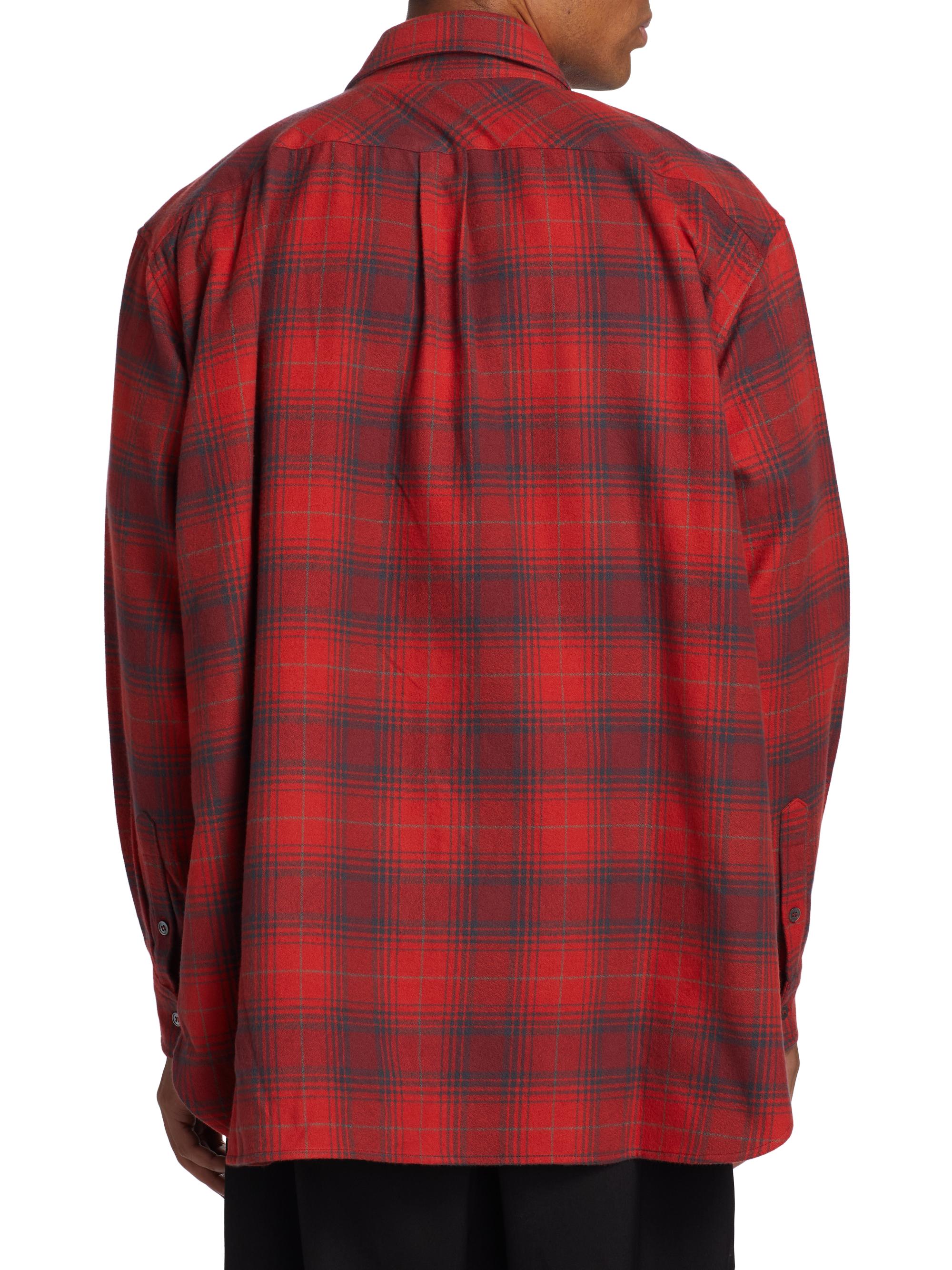 Willy Chavarria Big Willy Plaid Relaxed-Fit Shirt | Saks Fifth Avenue