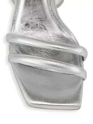 Dee Ocleppo Jamaica 90mm leather sandals - Silver