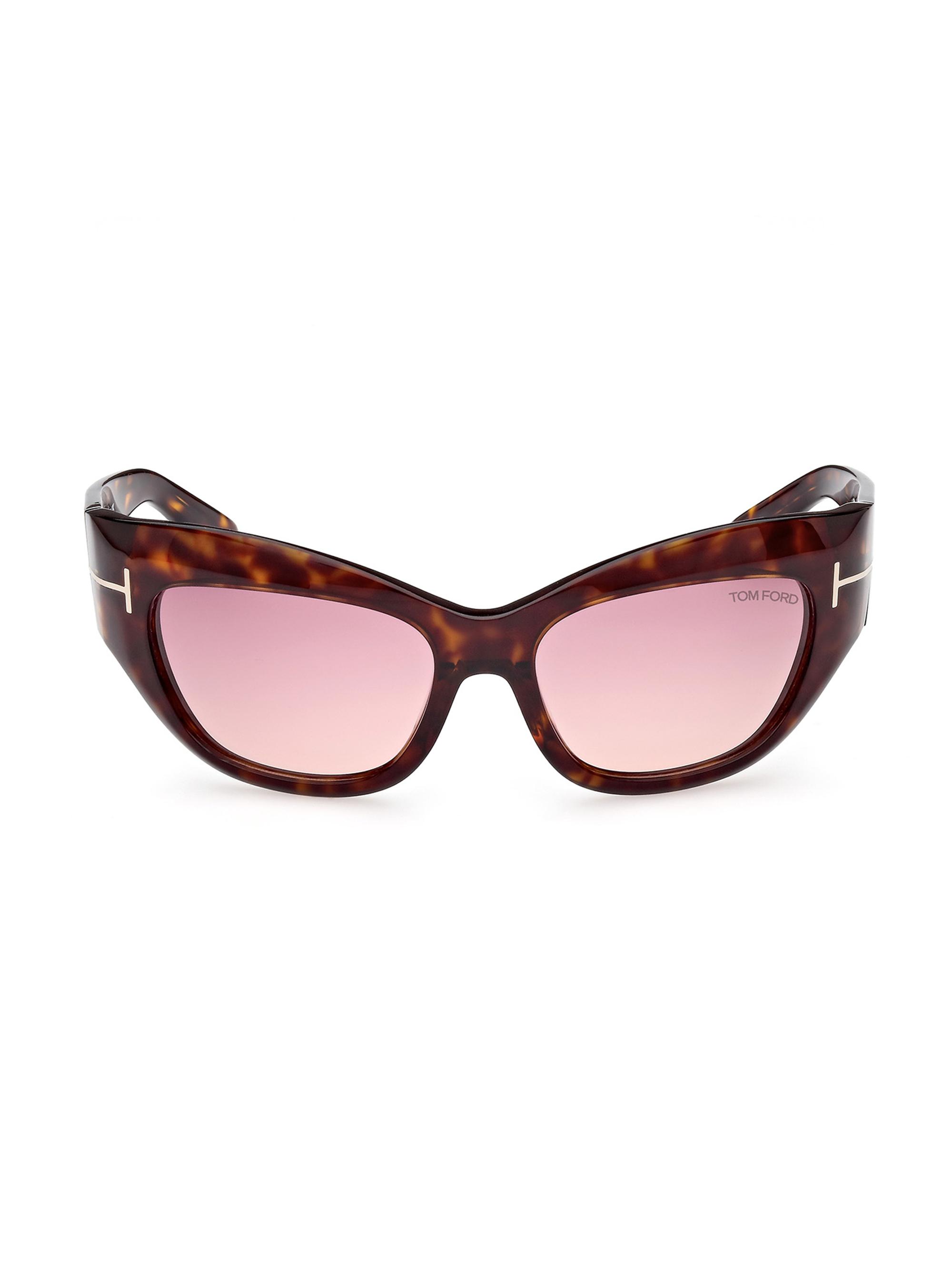 TOM FORD Women's Brianna 55MM Cat-Eye Sunglasses - Dark Havana