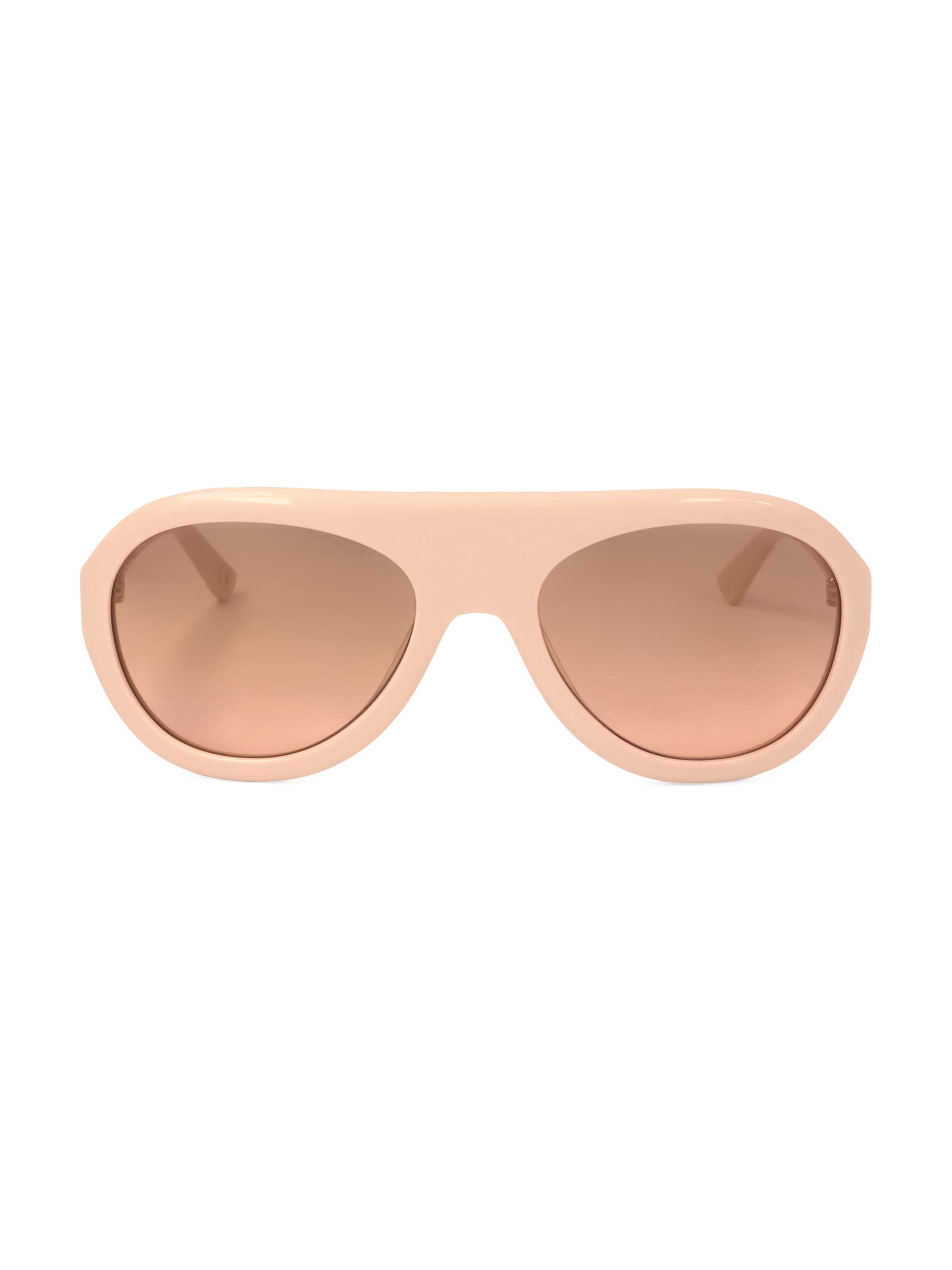 Marni Women's Mount Toc 57MM Aviator Sunglasses - Beige