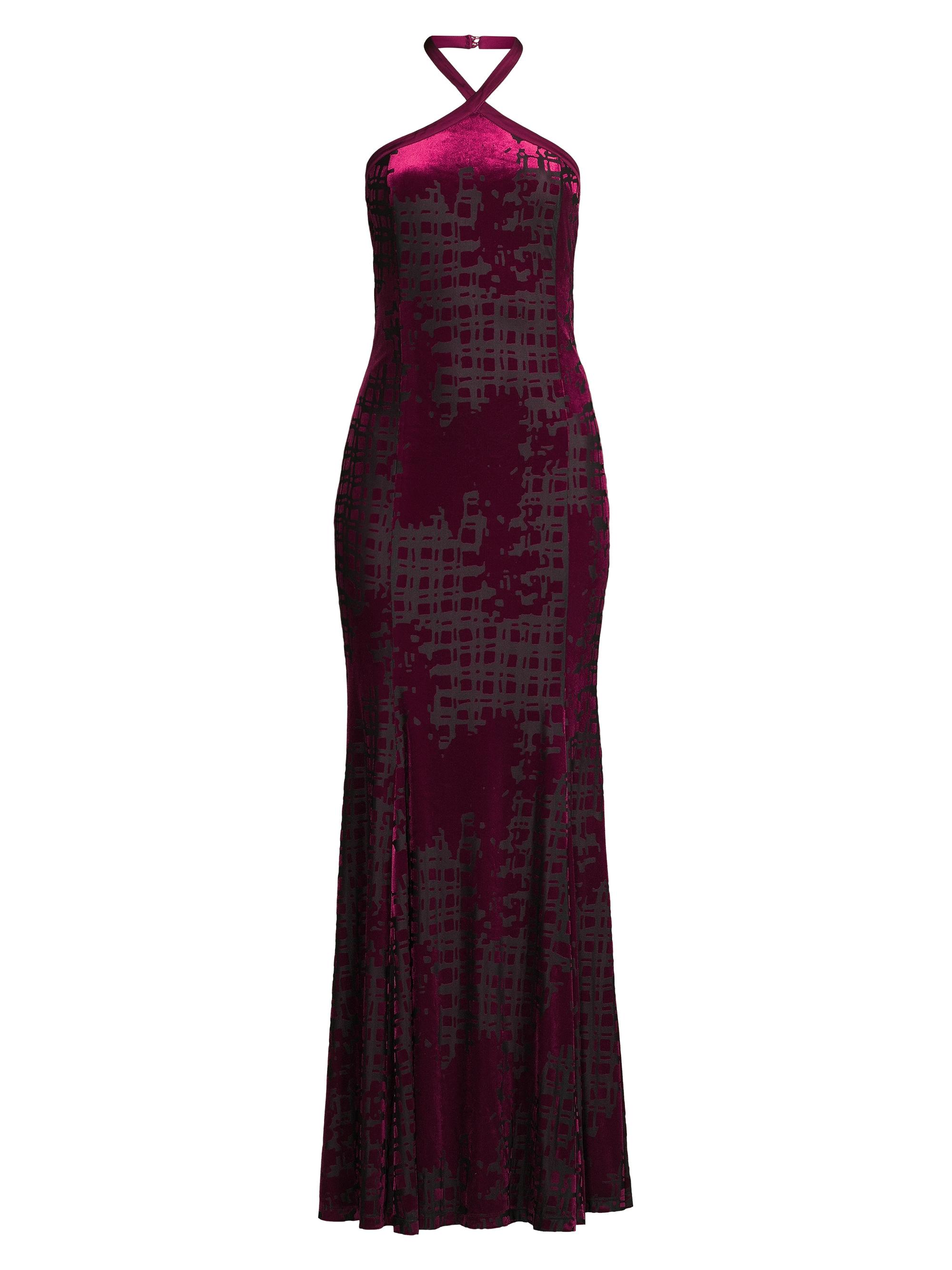 chinese dress ladies Floral Midi A Line Halter Dress