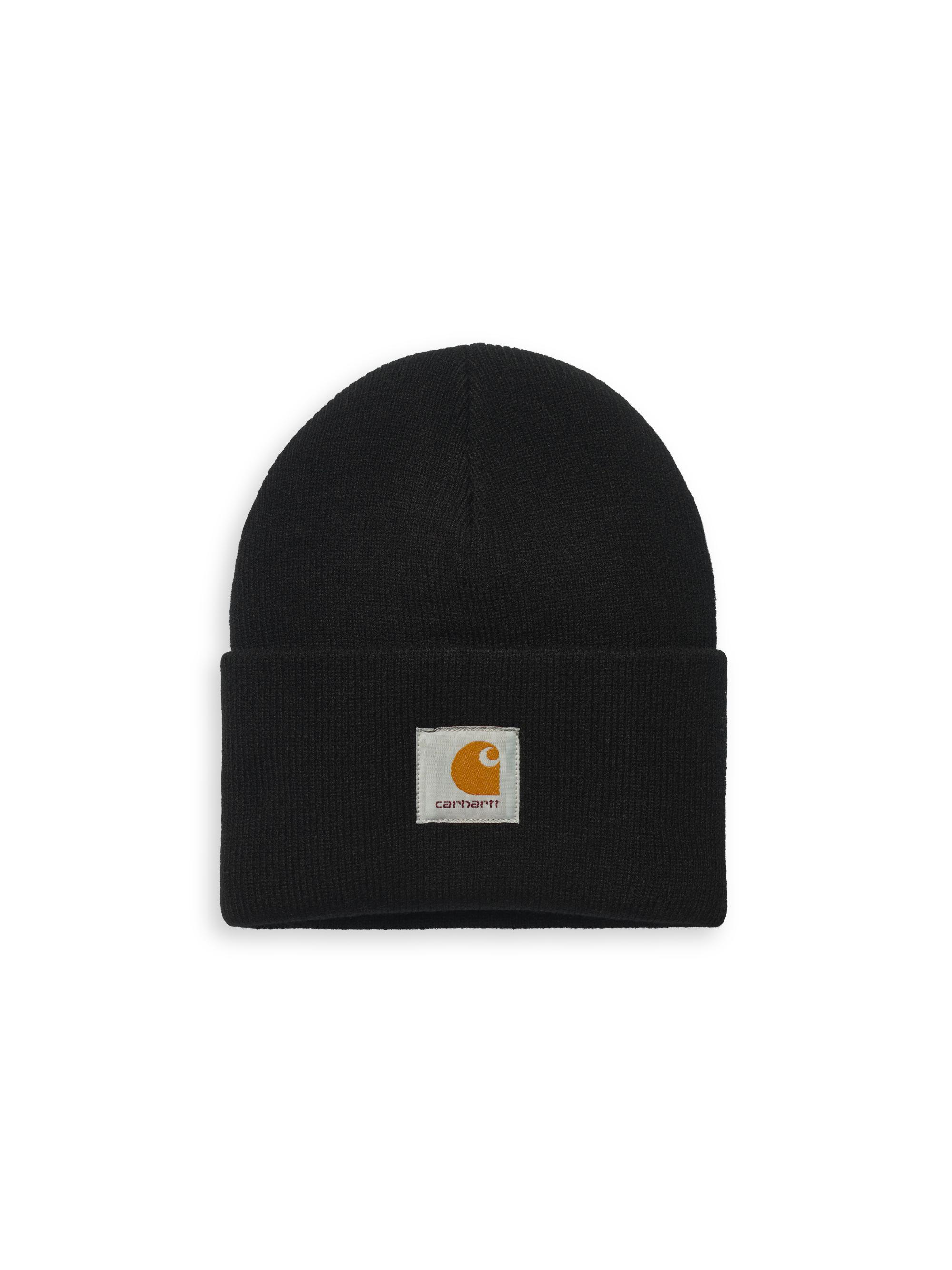 Carhartt WIP Men's Logo Rib-Knit Beanie - Black