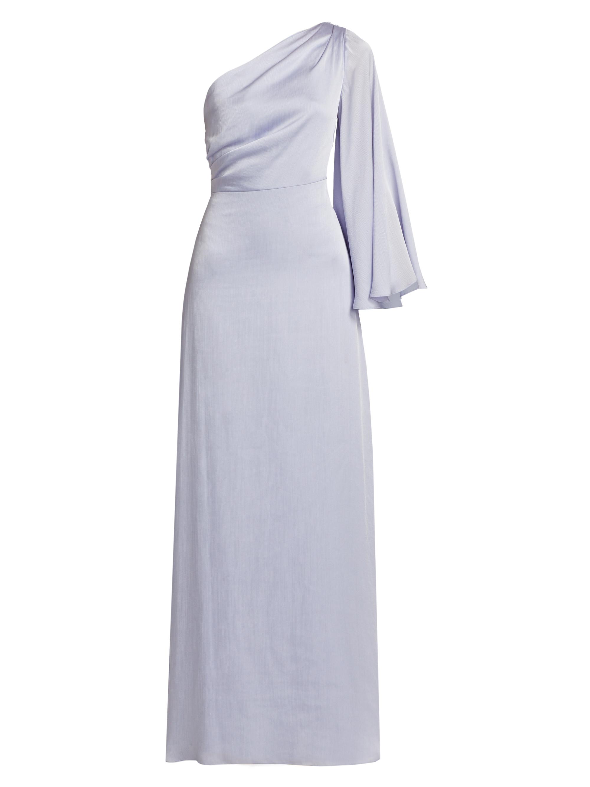 Sachin & Babi Women's Keely One-Shoulder Satin Gown - Ice Blue
