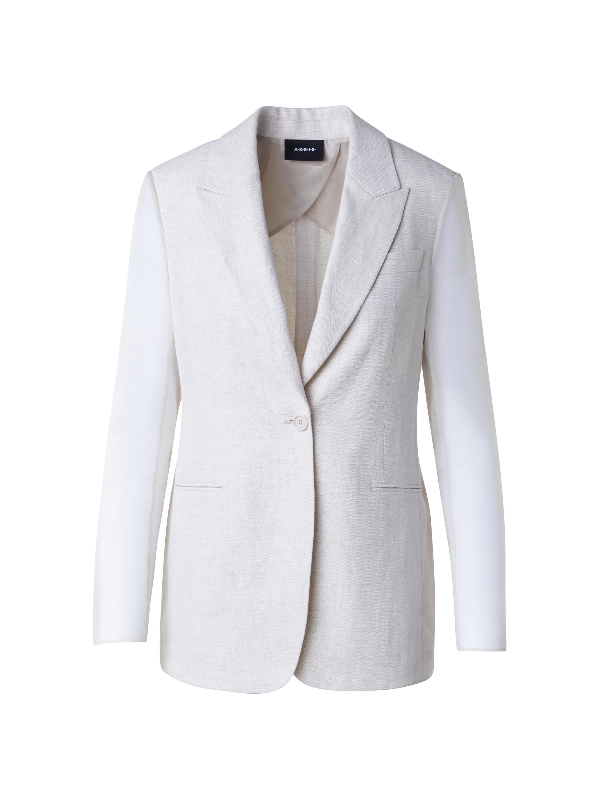Akris Women's Tiziano Single-Breasted Linen Jacket - Greige
