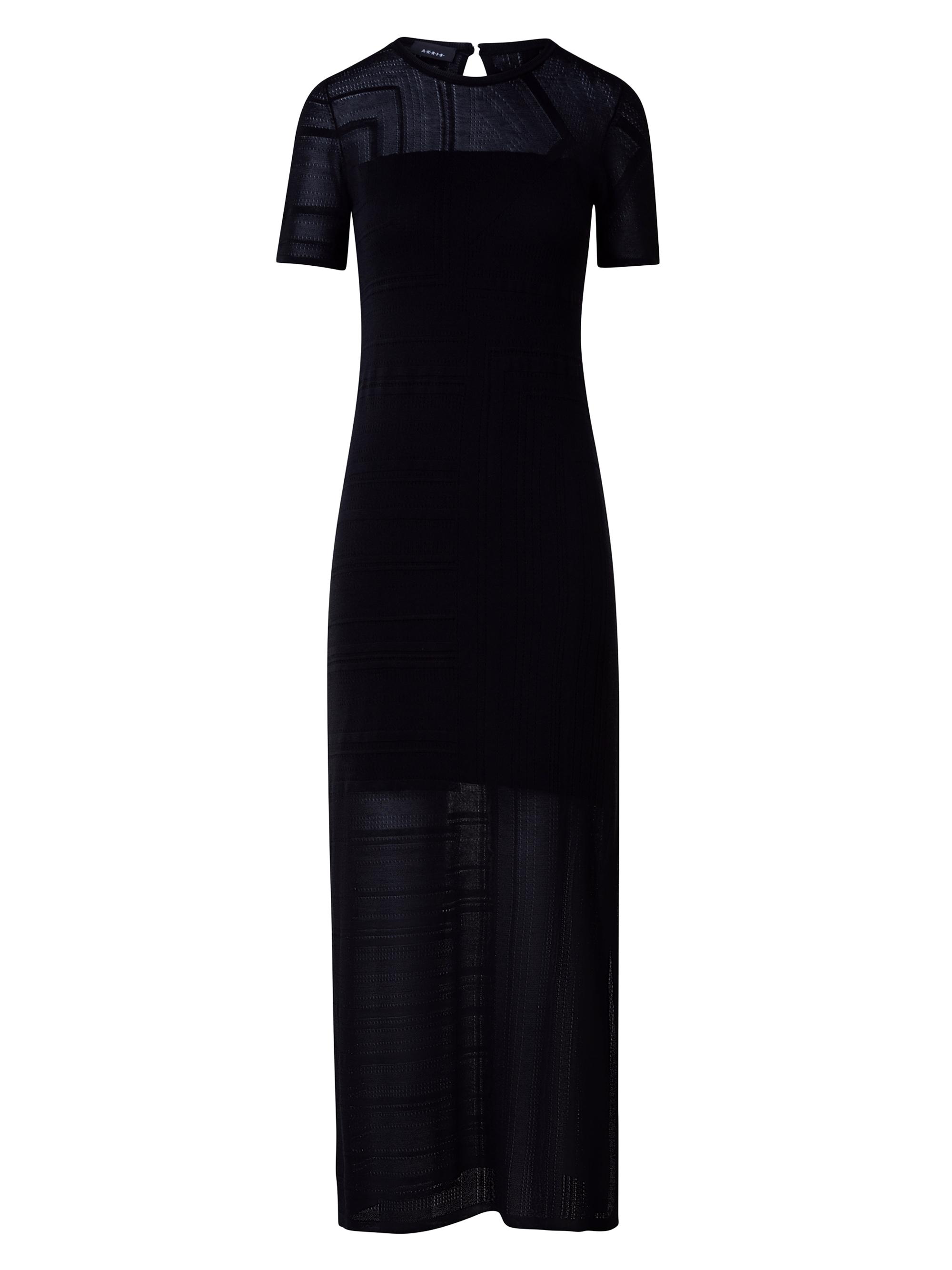 Akris Women's Silk-Cotton Knit Maxi Dress - Black