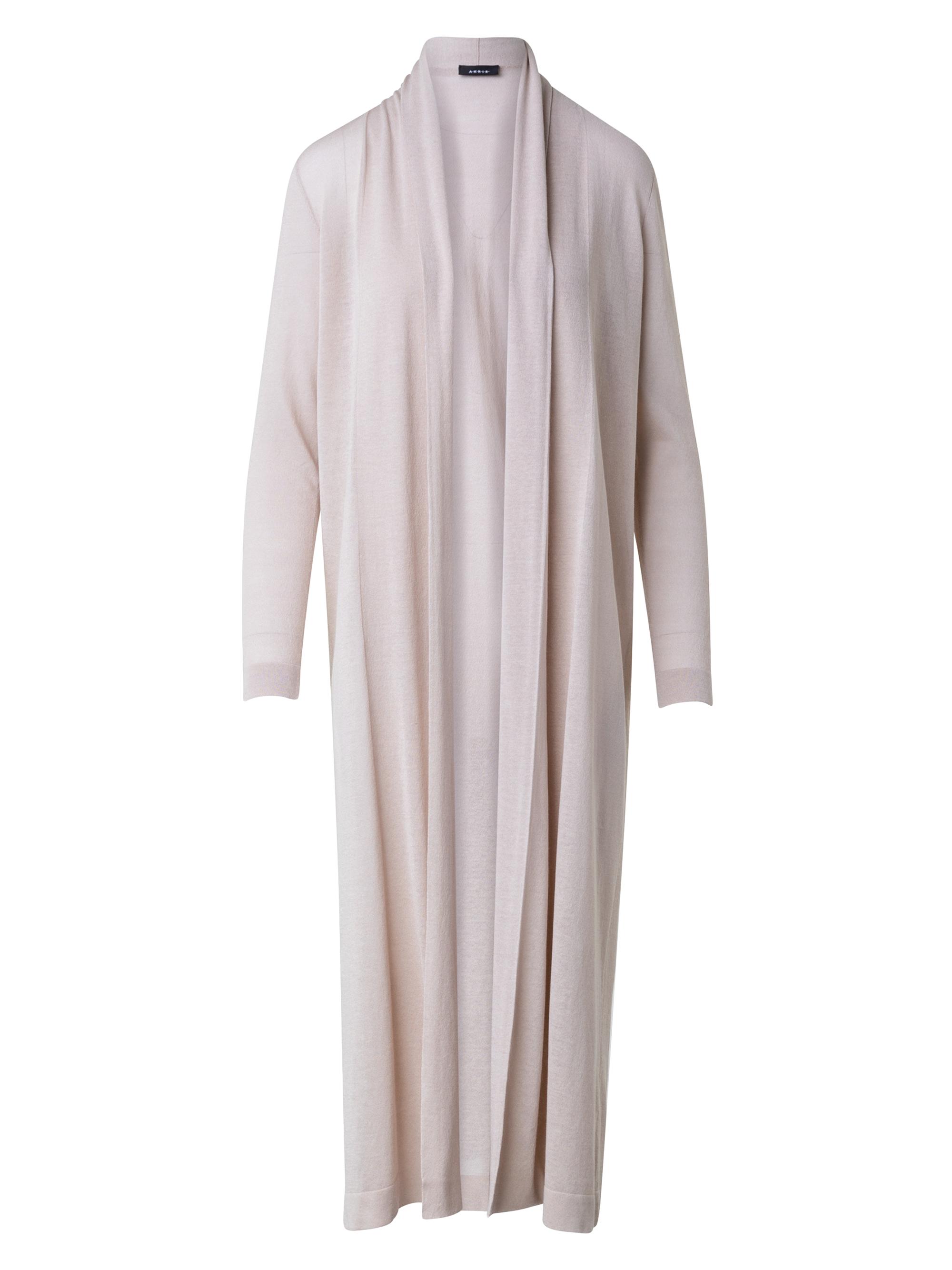 Akris Women's Silk-Cotton Long Knit Cardigan - Greige