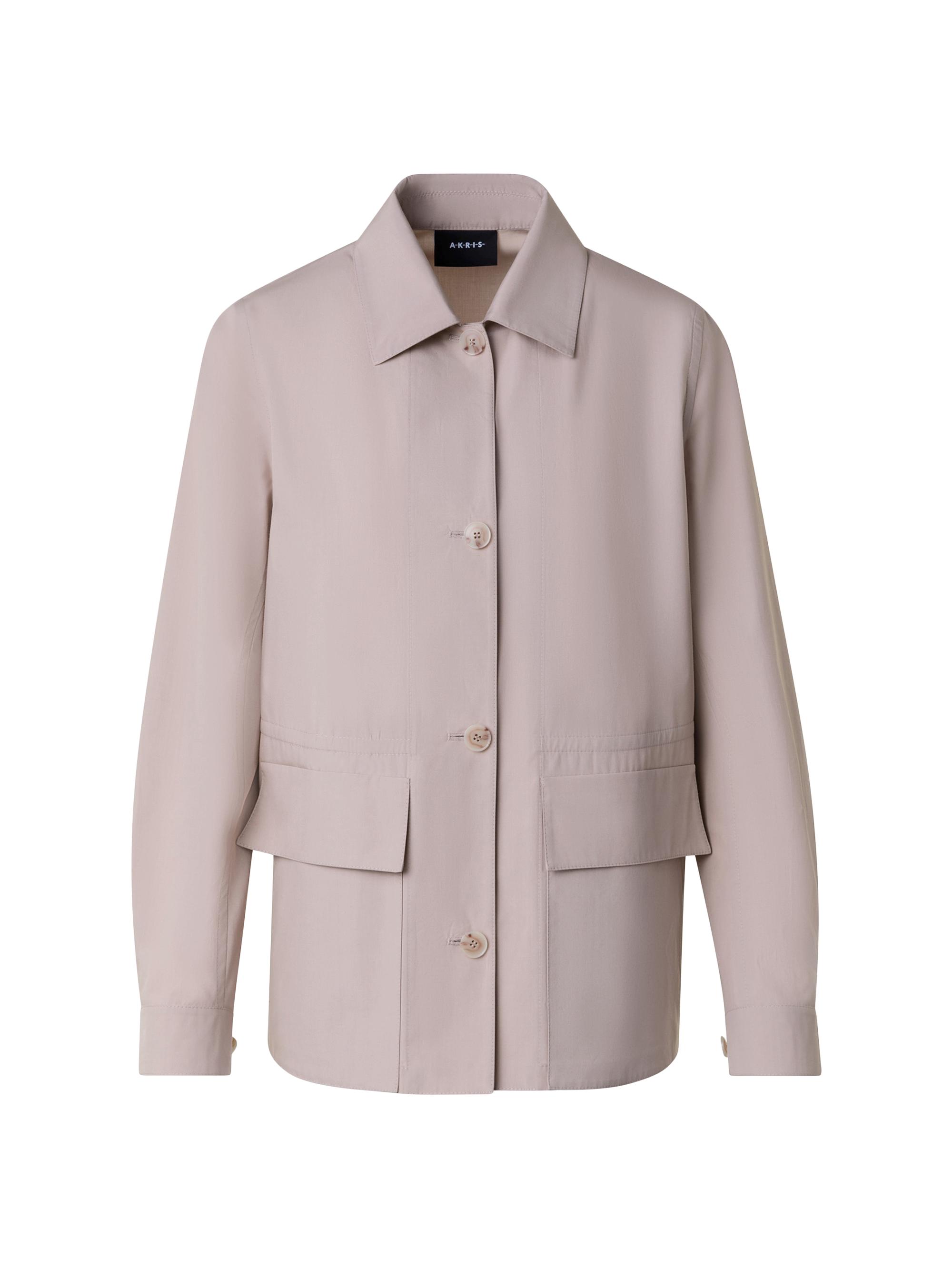 Akris Women's Tomma Cotton Poplin Shirt Jacket - Sand
