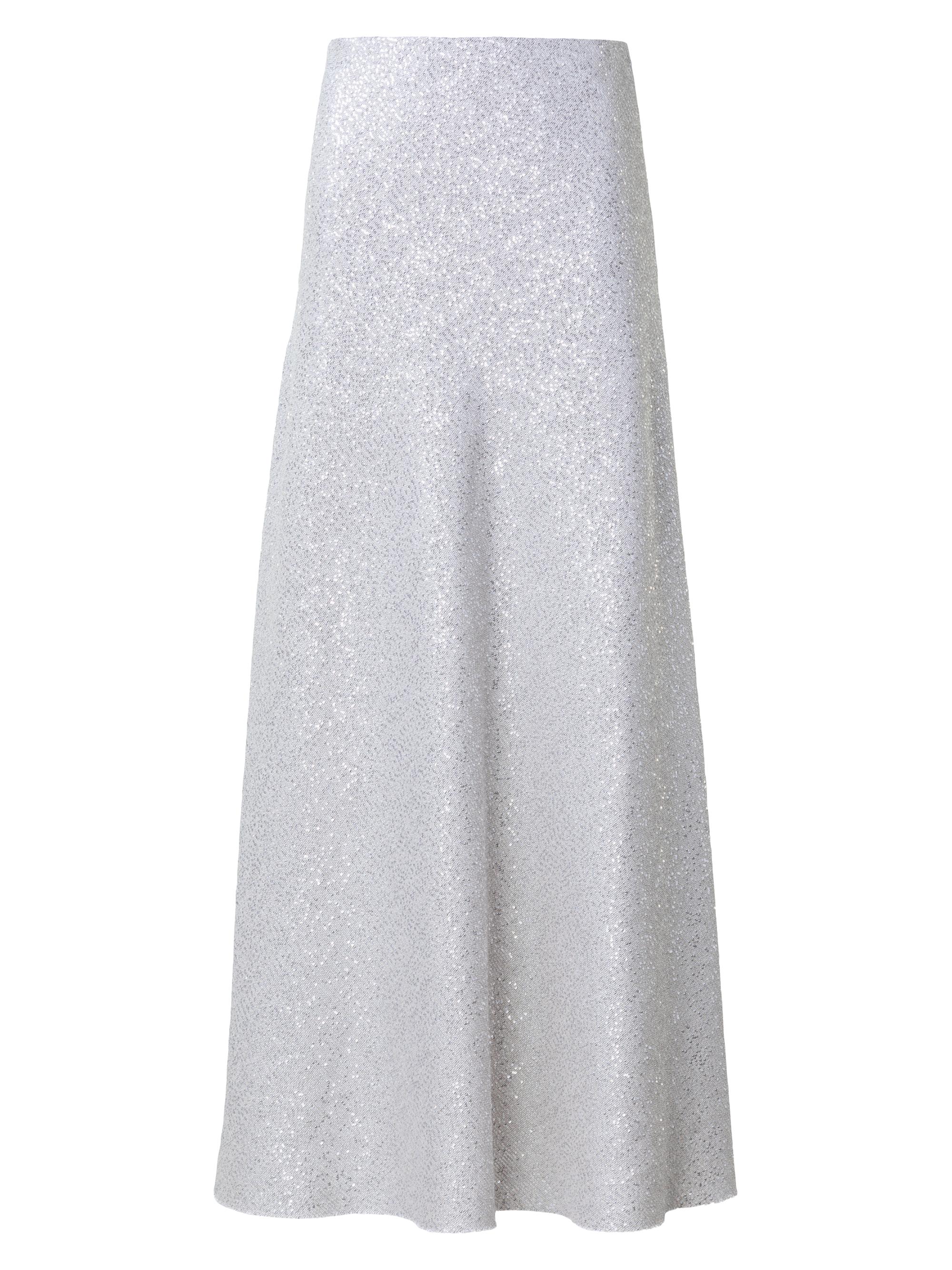 Akris Women's Sequined A-Line Maxi-Skirt - Greige