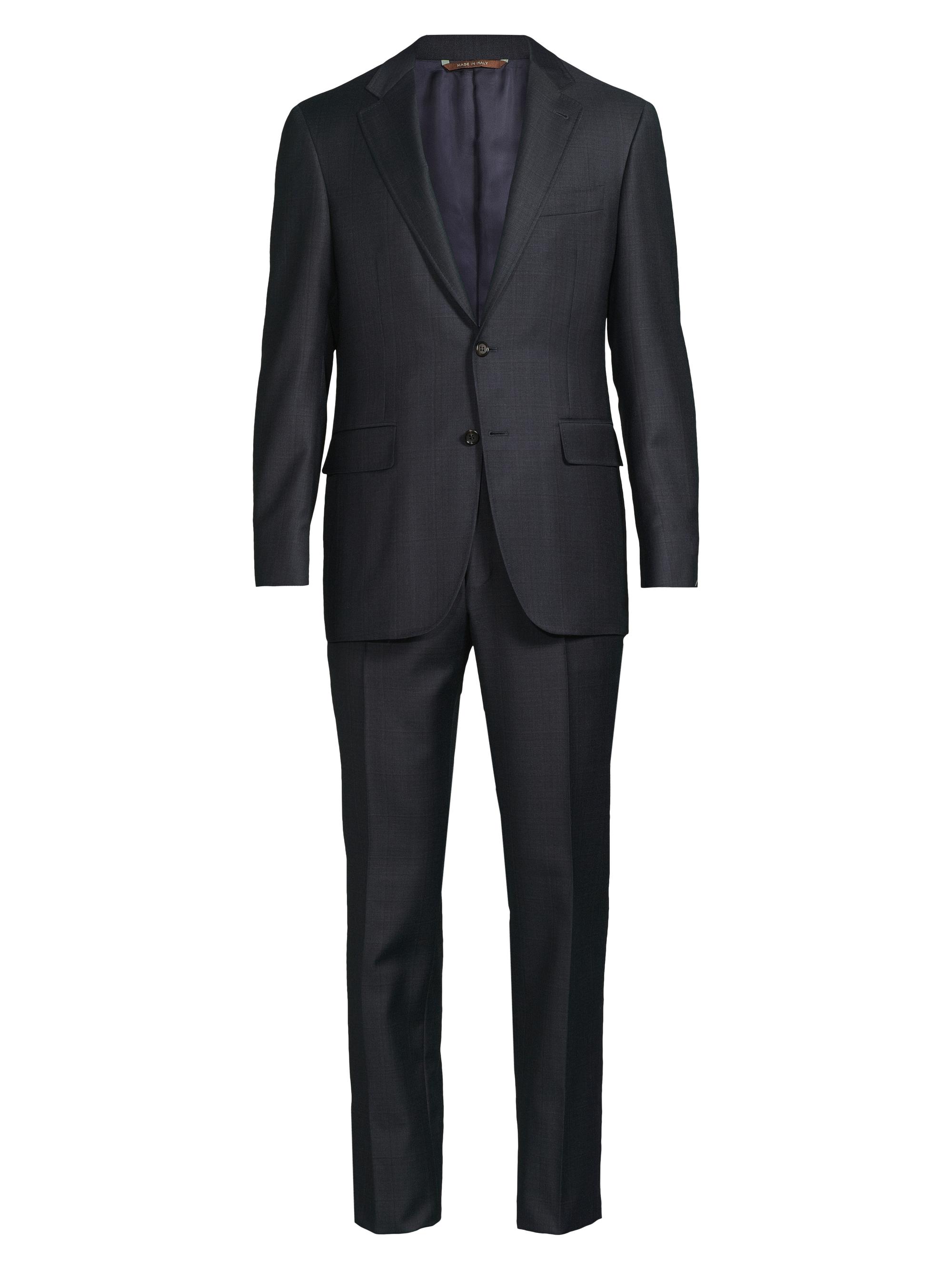 Canali Men's Kei Window Wool Suit - Blue