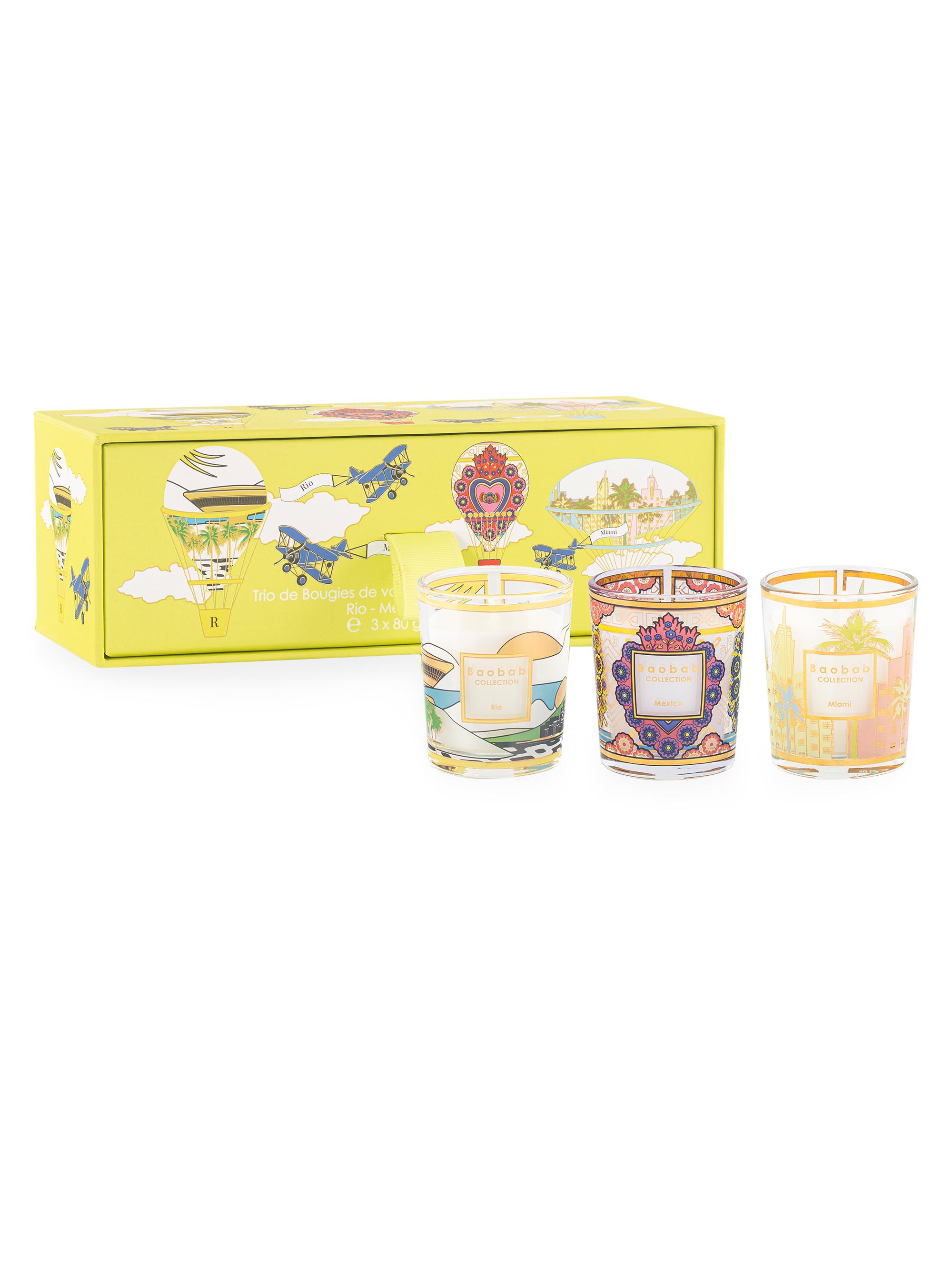 Baobab Collection My First Baobab 3-Piece Rio-Mexico-Miami Candle Set
