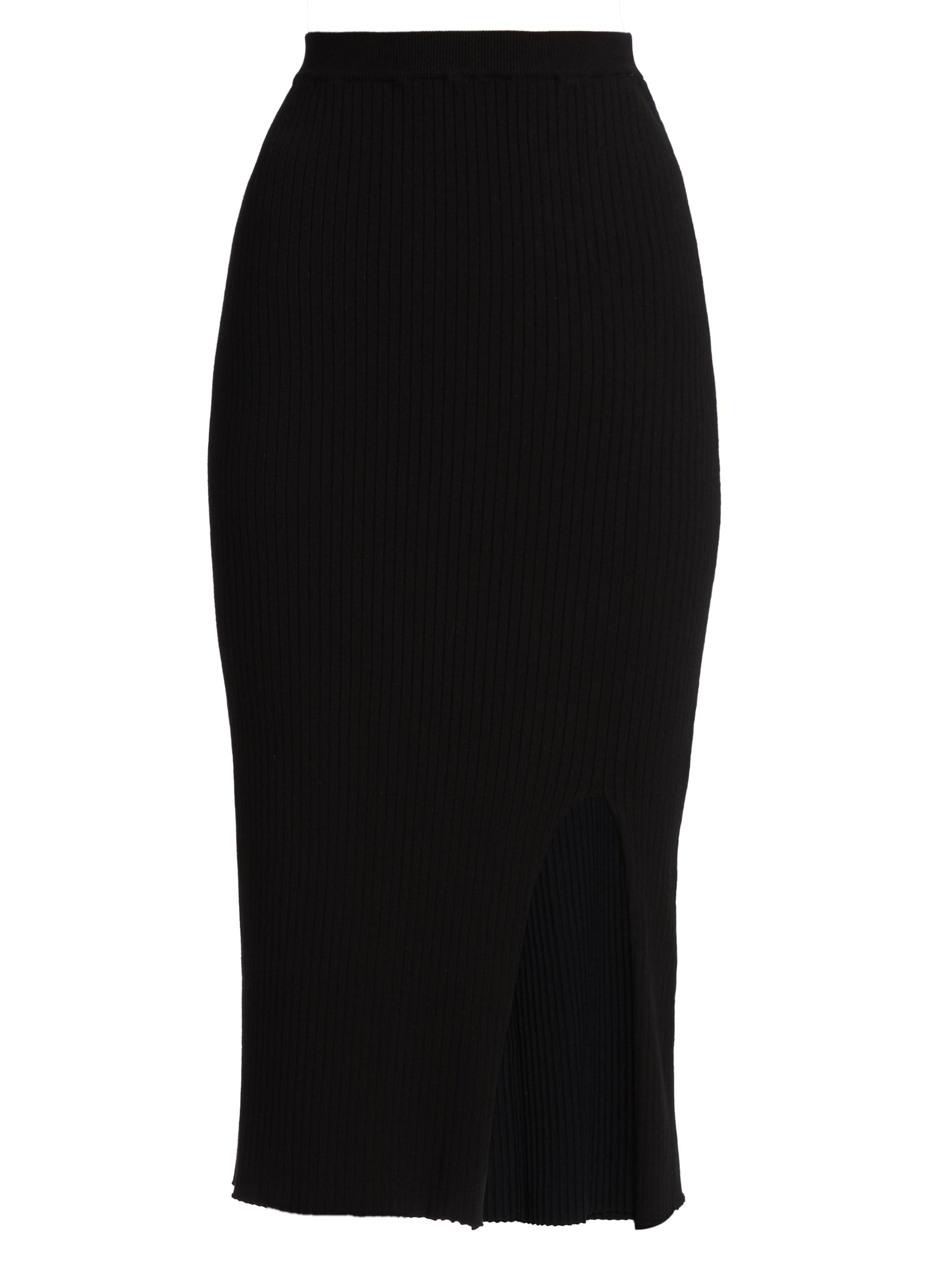 Saks Fifth Avenue Women's Wide Rib-Knit Pencil Skirt - Black