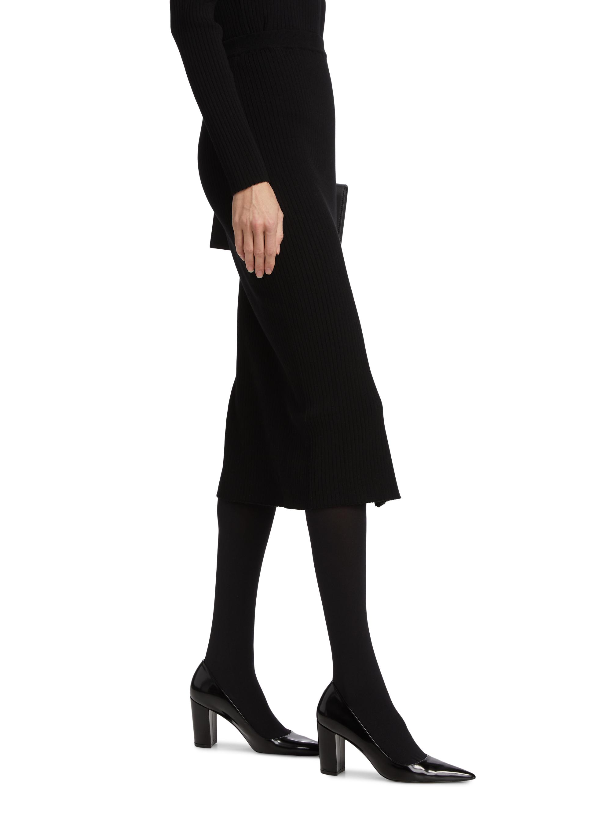 Wide Rib Knit Skirt
