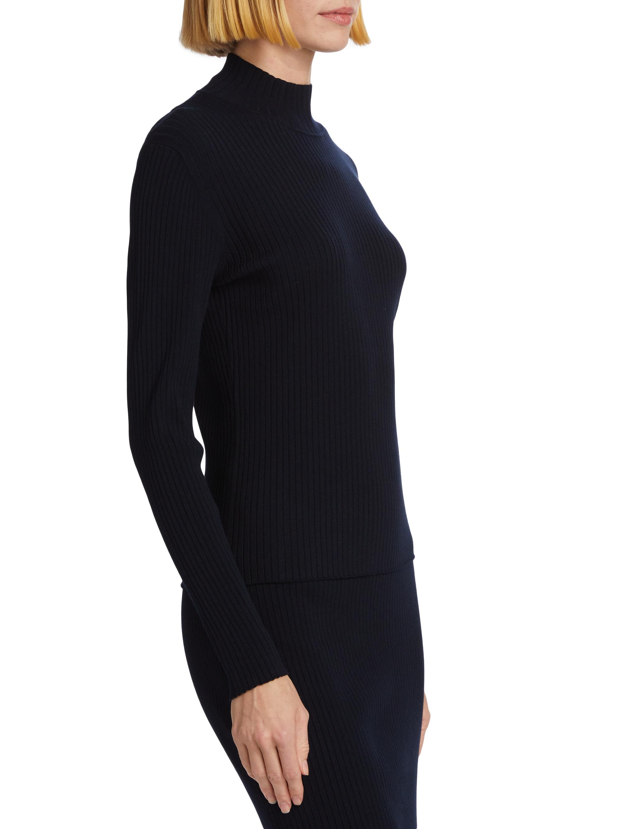 Saks Fifth Avenue Rib-Knit Mock Turtleneck Top | Saks Fifth Avenue