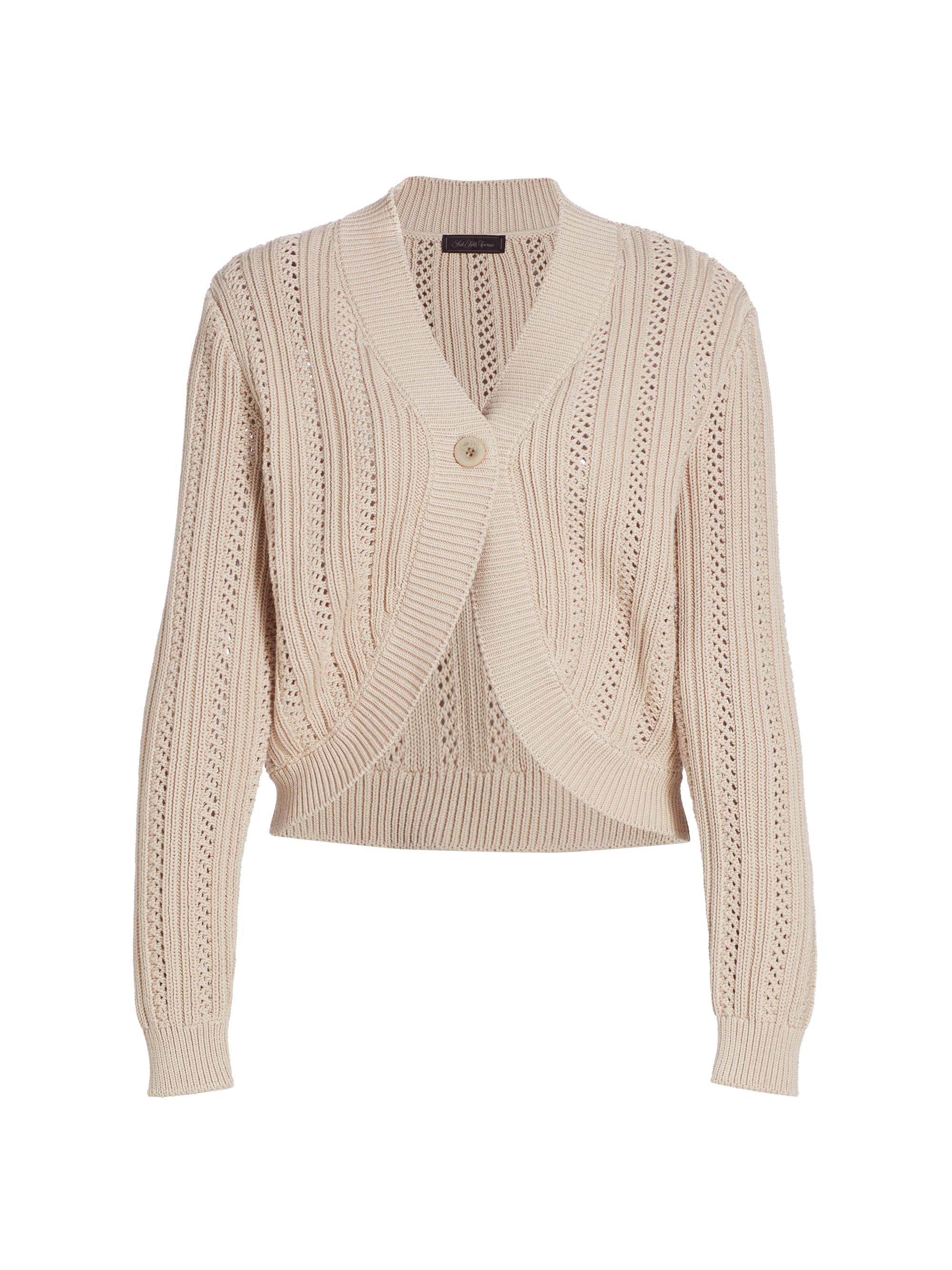 Naadam Cable-Knit Double-Breasted Cardigan | Saks Fifth Avenue