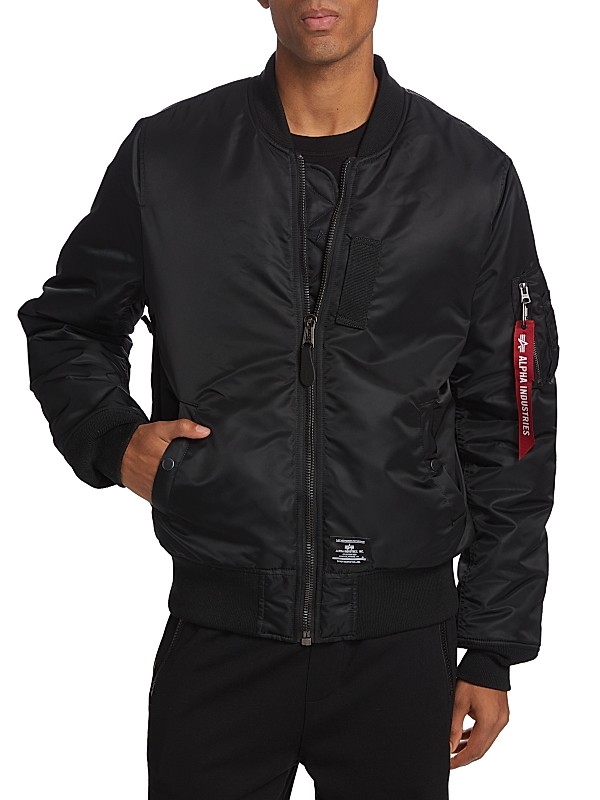 Shop Alpha Industries MA-1 Mod Flight Jacket | Saks Fifth Avenue Shop Alpha Industries MA-1 Mod Flight Jacket | Saks Fifth Avenue