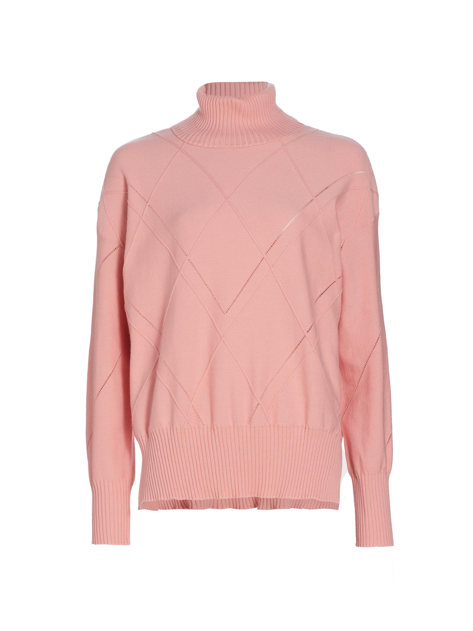 Saks Fifth Avenue Women's Knit Cotton Turtleneck Sweater - Blush