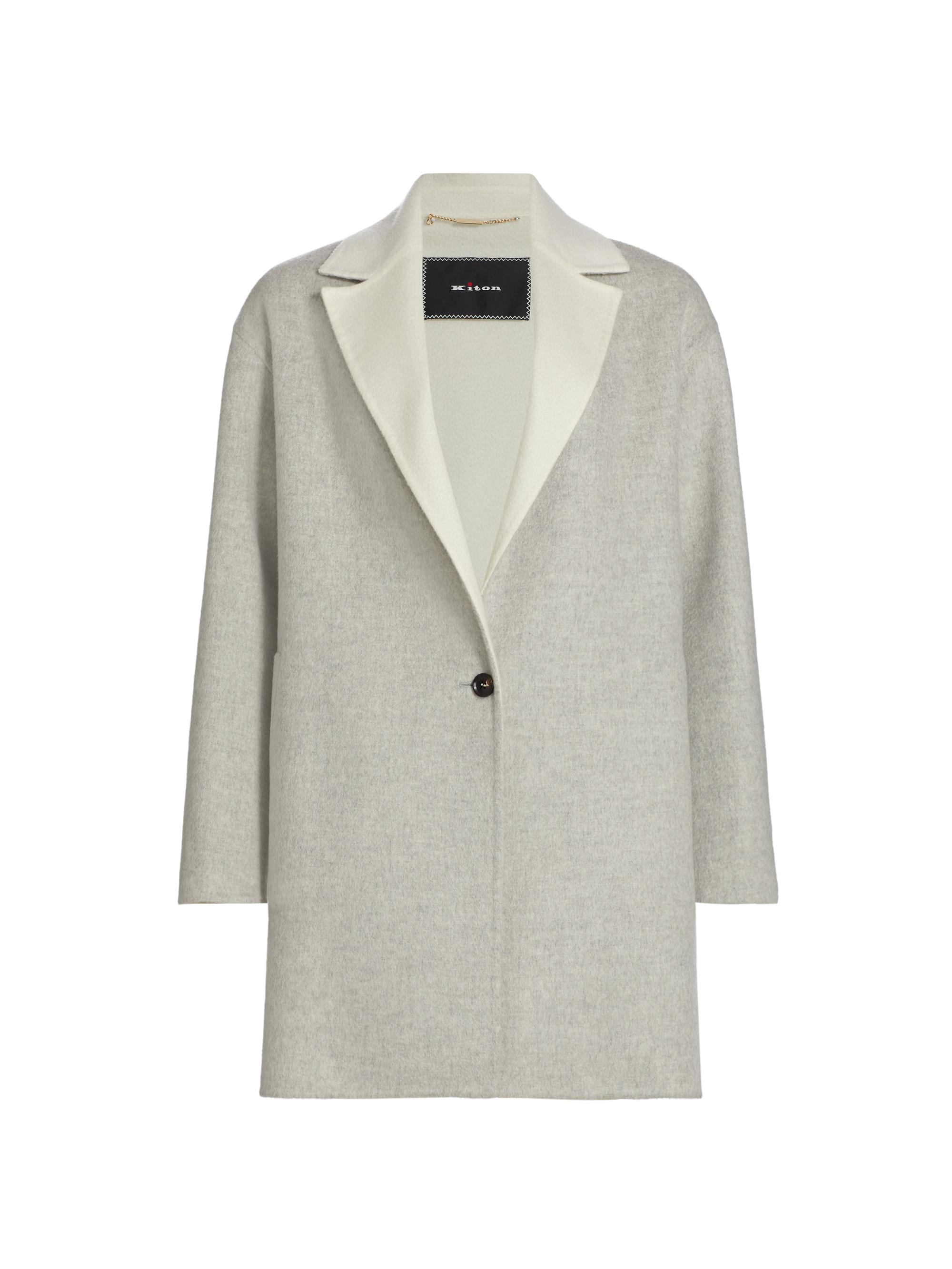 Kiton Women's Two-Tone Cashmere Jacket - Grey