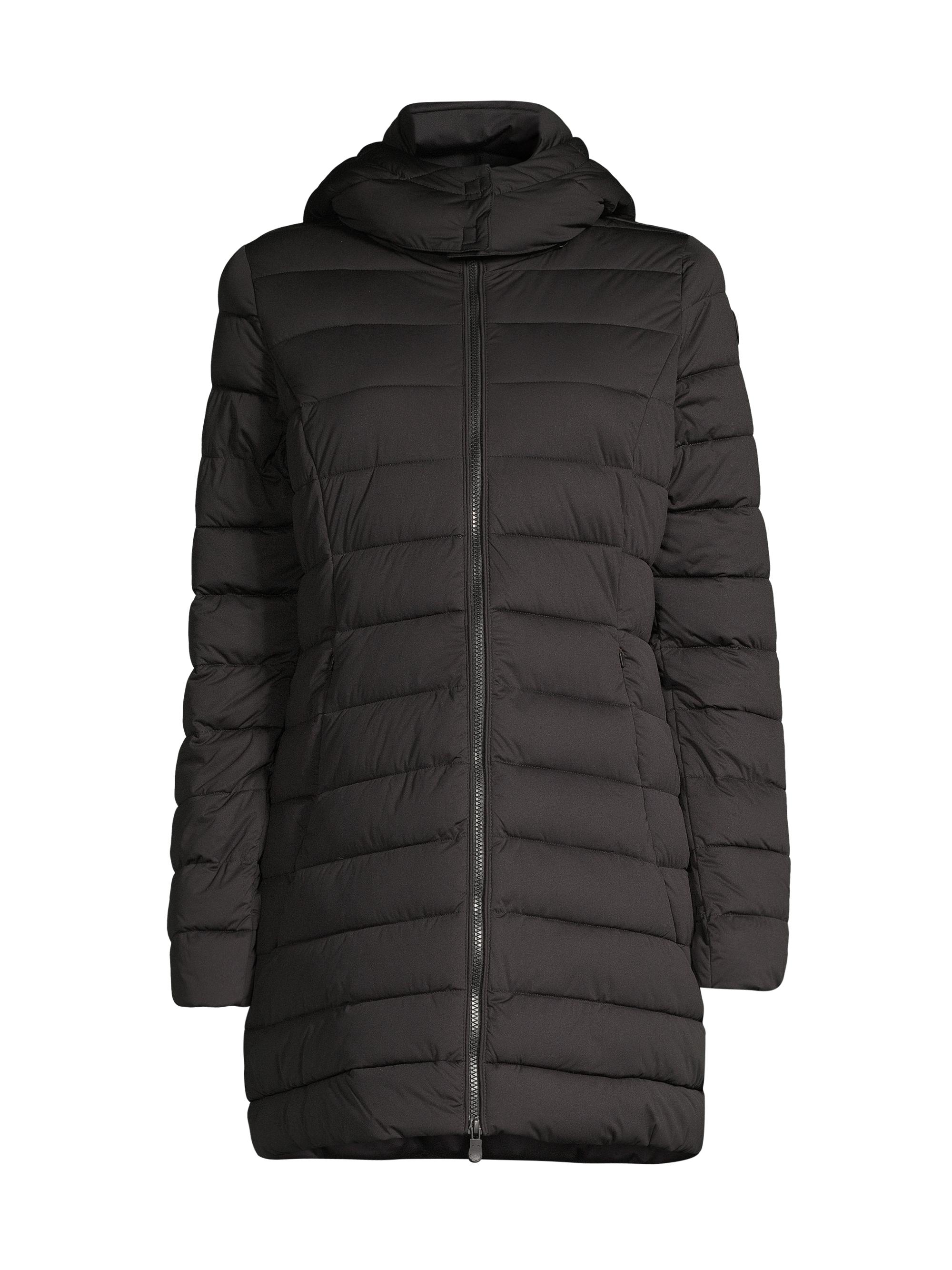 Save the Duck Women's Dorothy Quilted Long Coat - Black