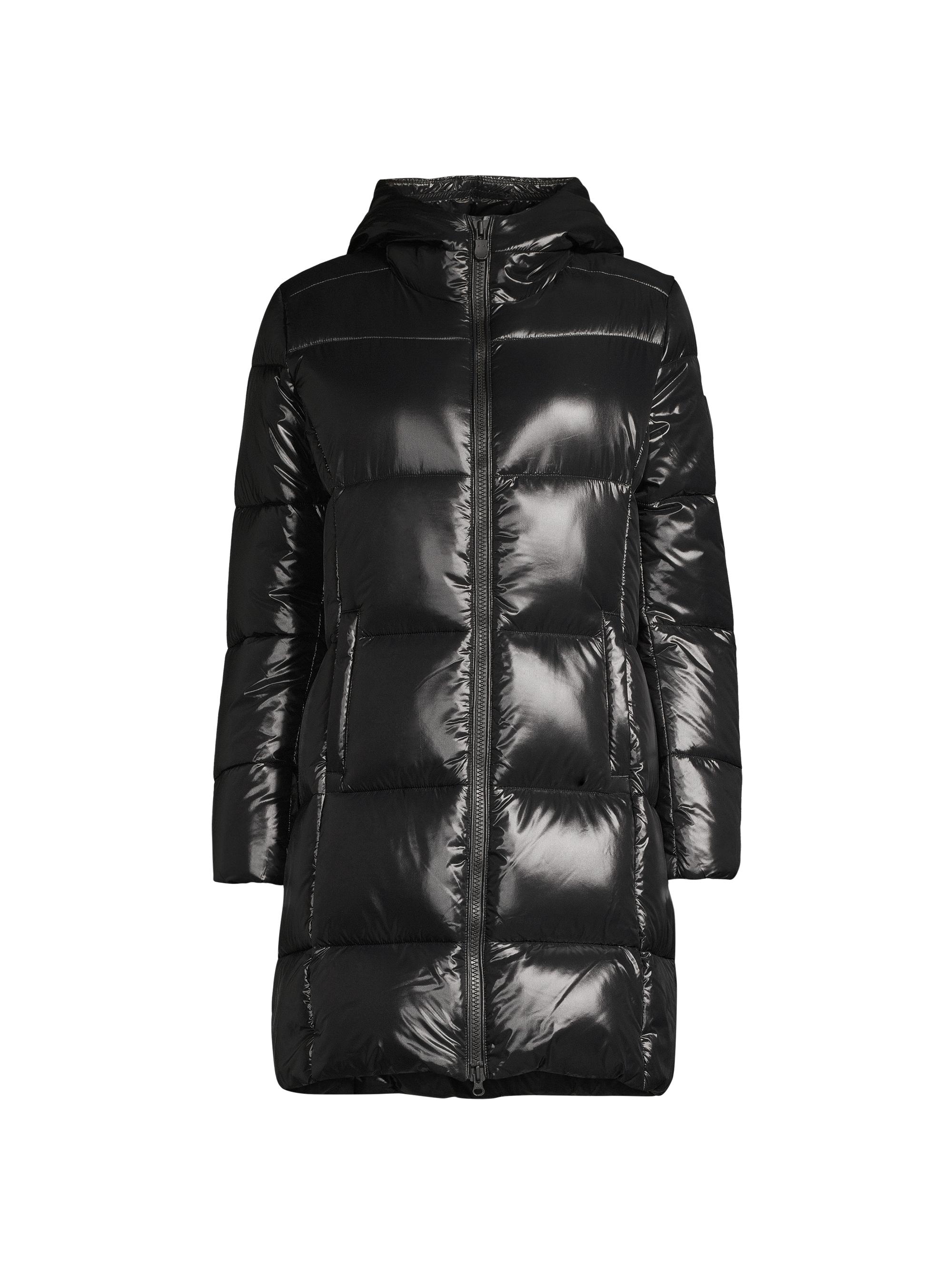 Save the Duck Women's Ines Quilted Long Coat - Black