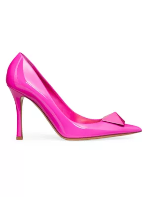 Valentino Garavani Pink One Stud Hyper Heels