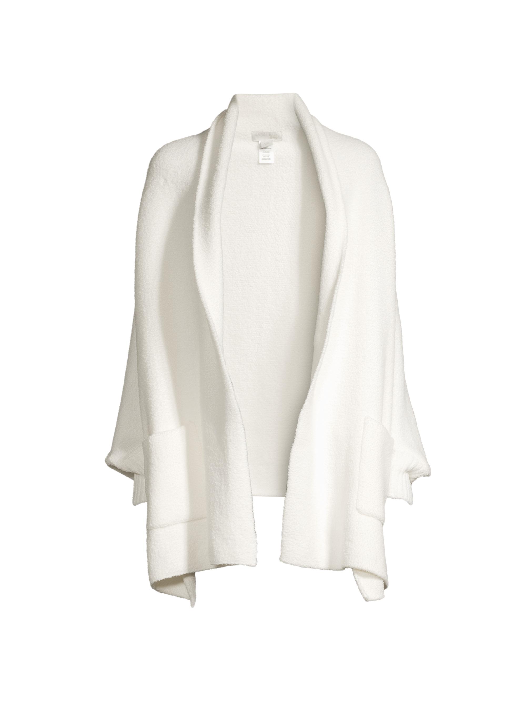 Barefoot Dreams Women's Cozychic Ultra Lite Open-Front Blanket Wrap - Pearl