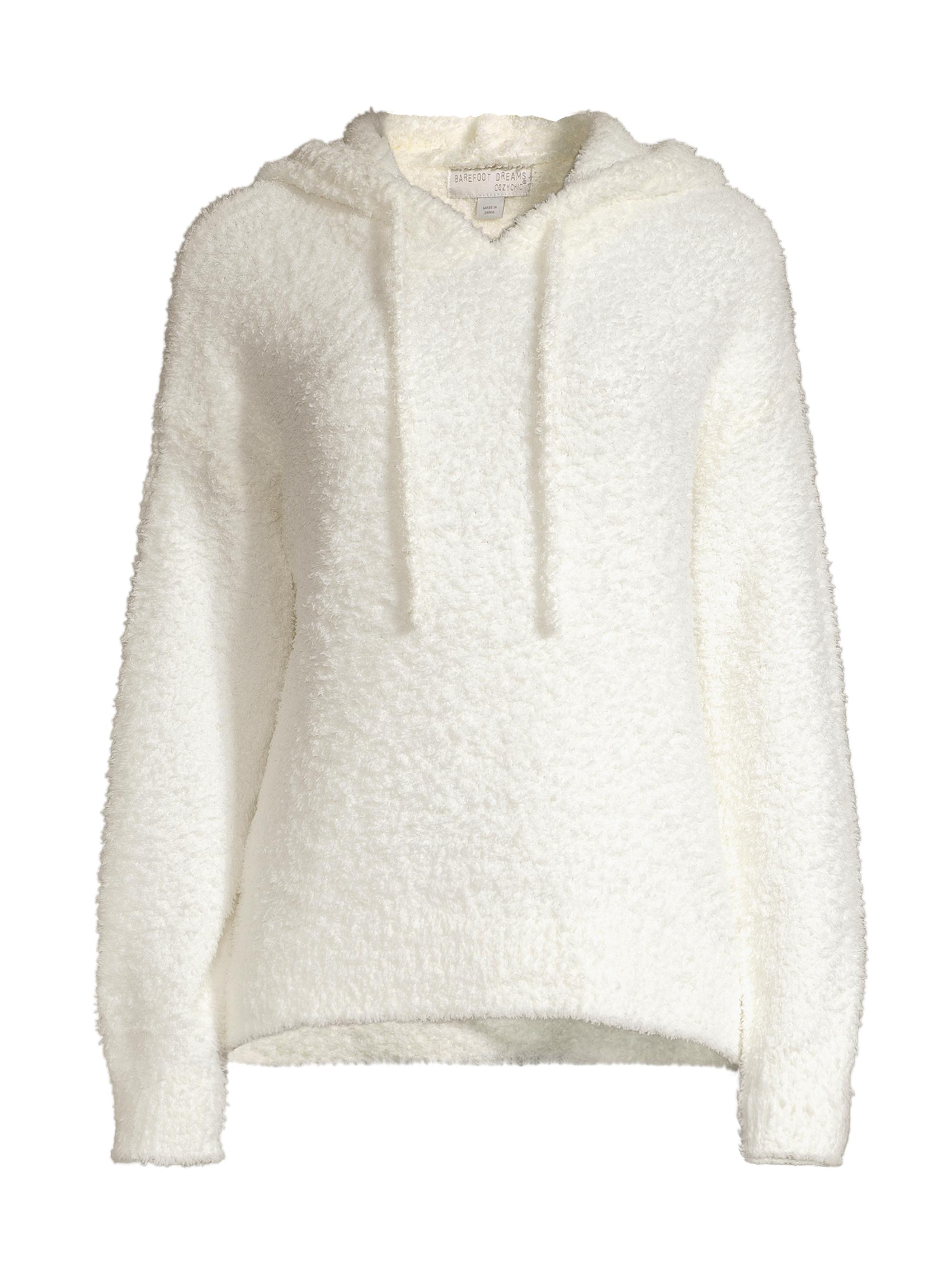 Barefoot Dreams Women's CozyChic Teddy Sweater Hoodie - Pearl