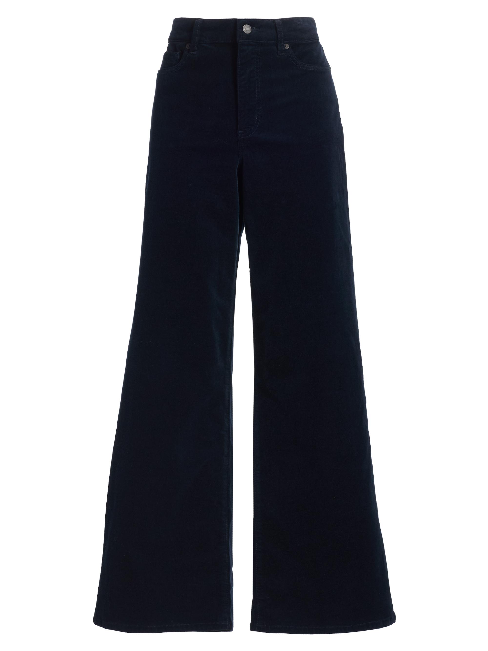 Frame Women's Le Palazzo High-Rise Wide-Leg Jeans - Navy