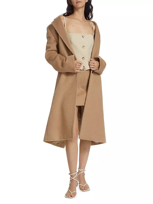 Shop Helmut Lang Tailored Wool-Blend Coat | Saks Fifth Avenue