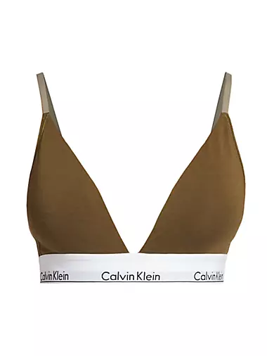 CALVIN KLEIN Form to Body Unlined Bralette Bra - Dark Clove