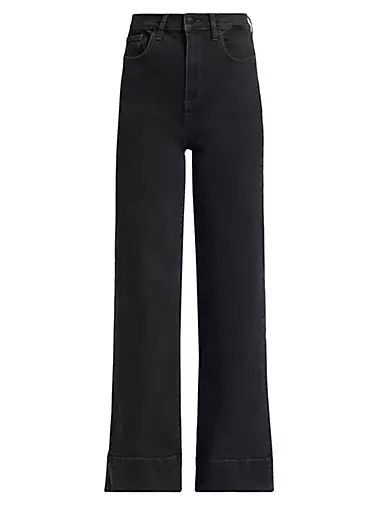 Ms. Onassis High-Rise Wide-Leg Jeans