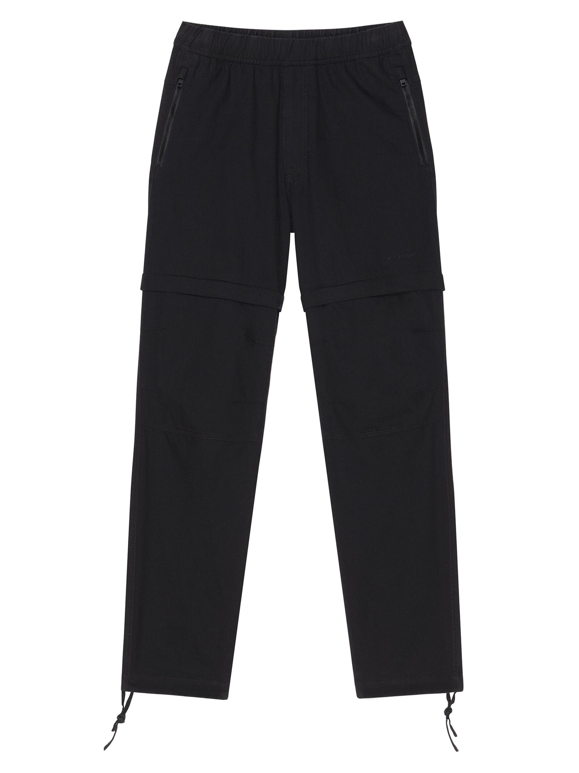 Givenchy Men's 2-In-1 Detachable Zip Off Pants - Black